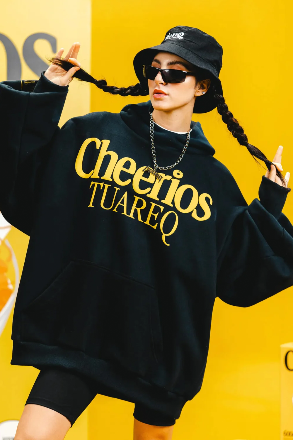 HOODIE OVERSIZED [ CHEERIOS BLACK ]