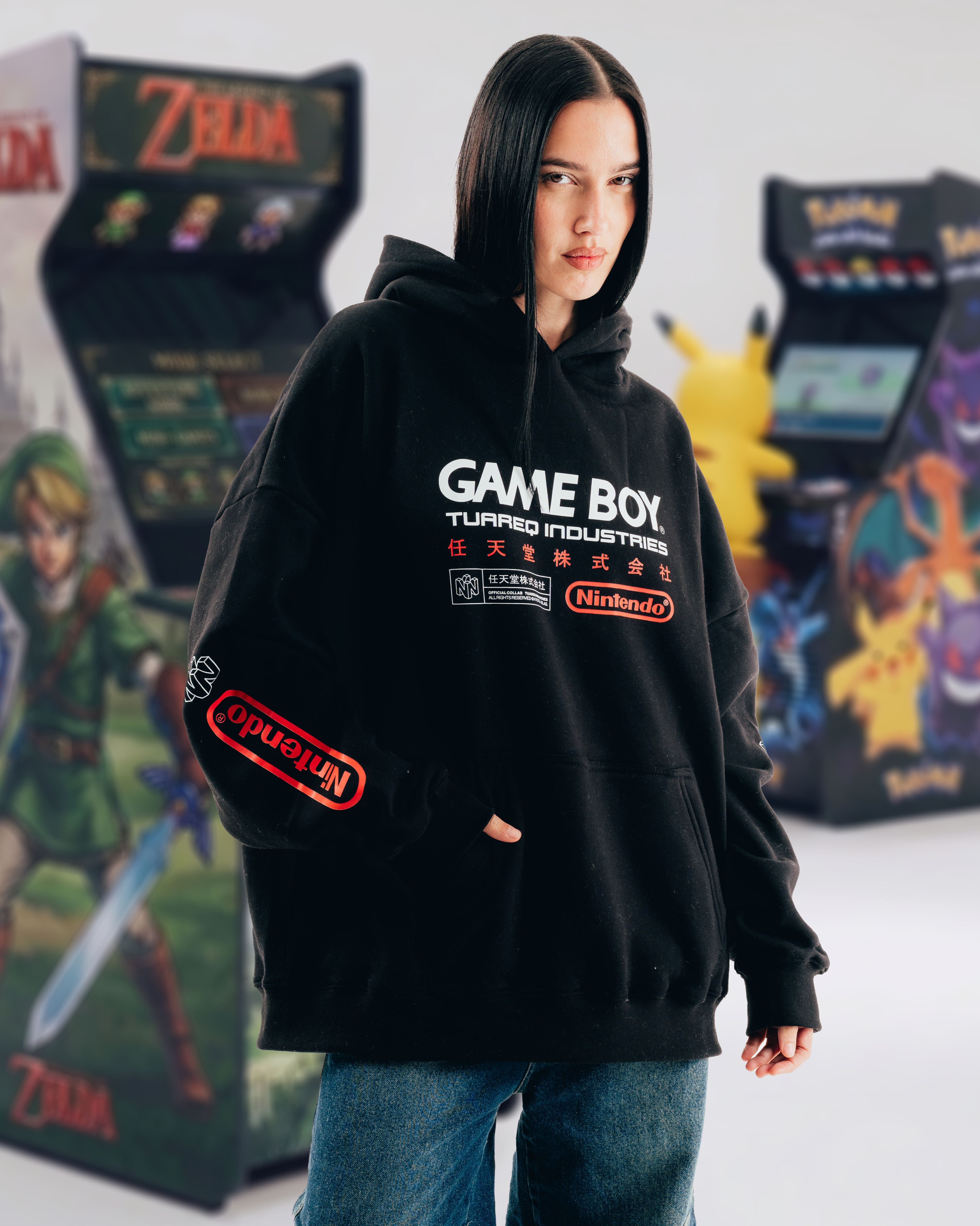 HOODIE [ NINTENDO ] GAME BOY BLACK