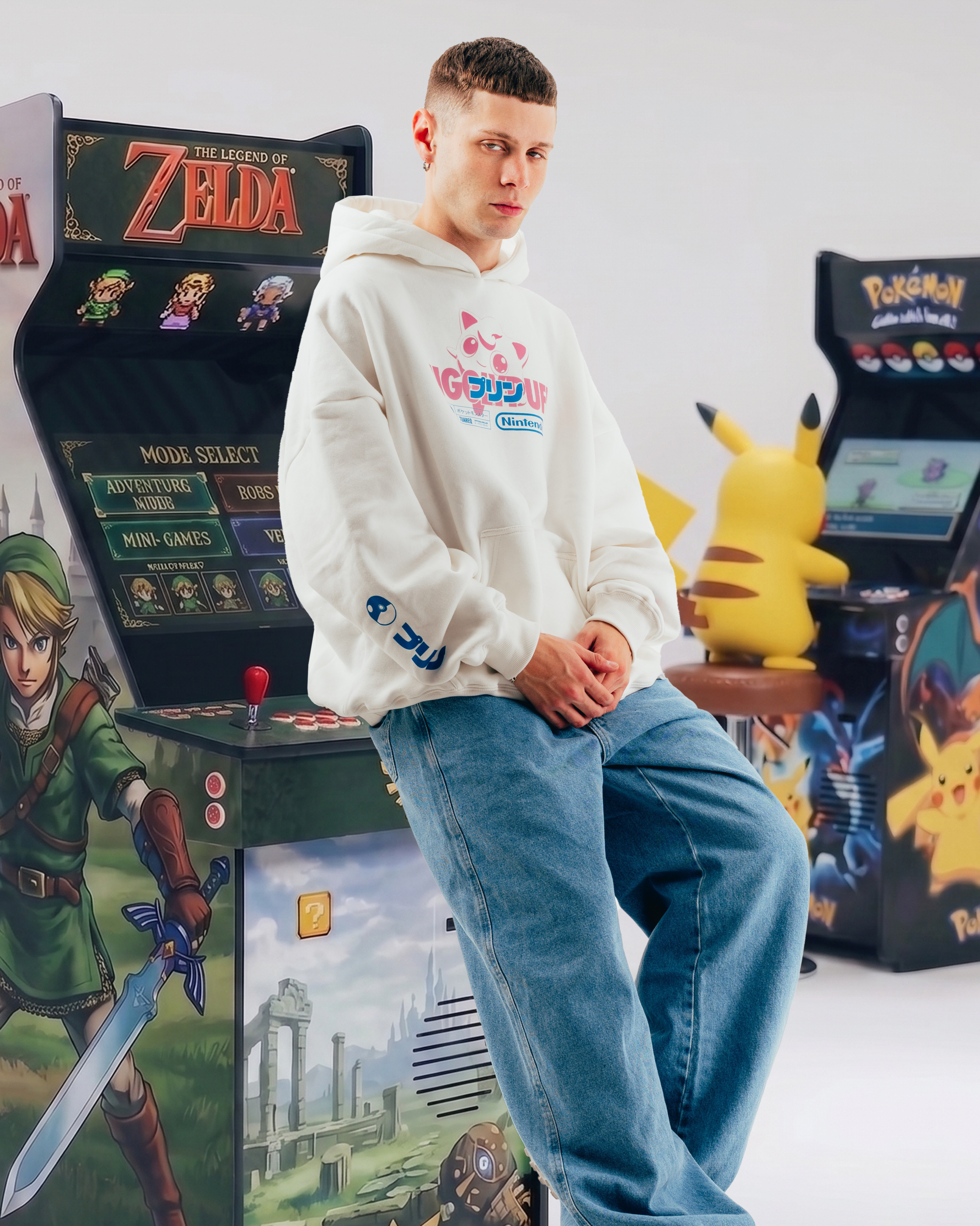 HOODIE [ NINTENDO ] JIGGYPUFF CRUDO