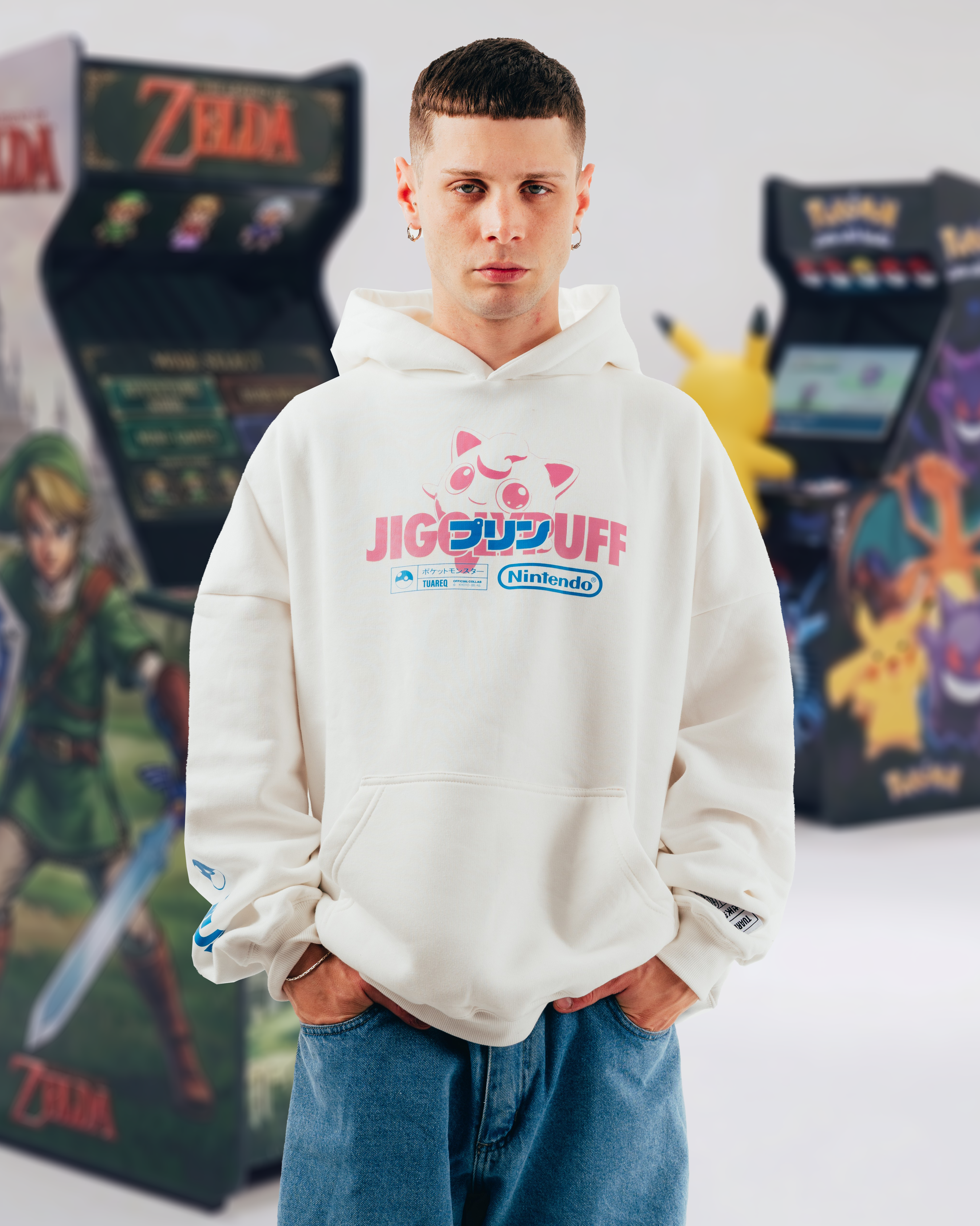 HOODIE [ NINTENDO ] JIGGYPUFF CRUDO