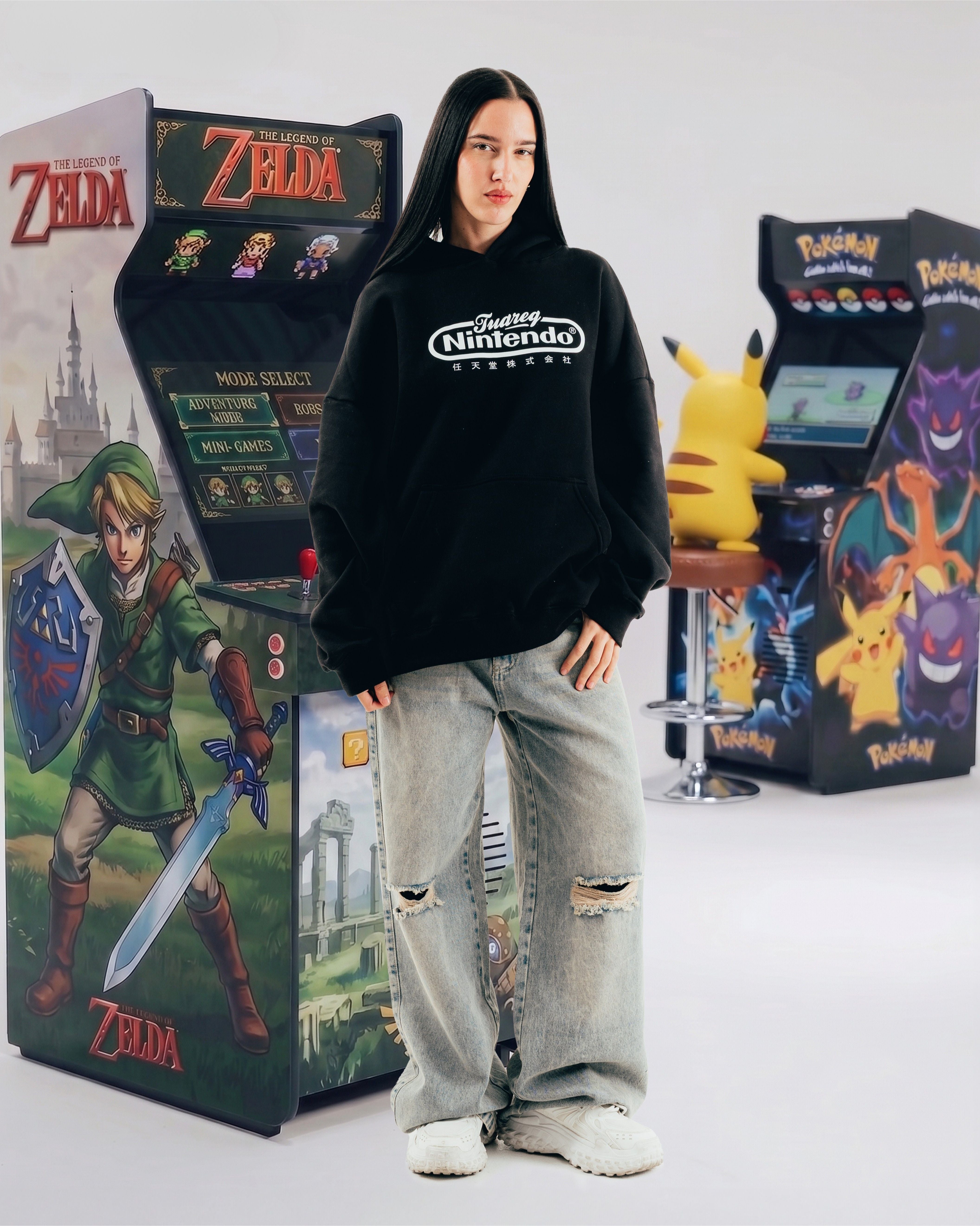 HOODIE [ NINTENDO ] WORLD BLACK
