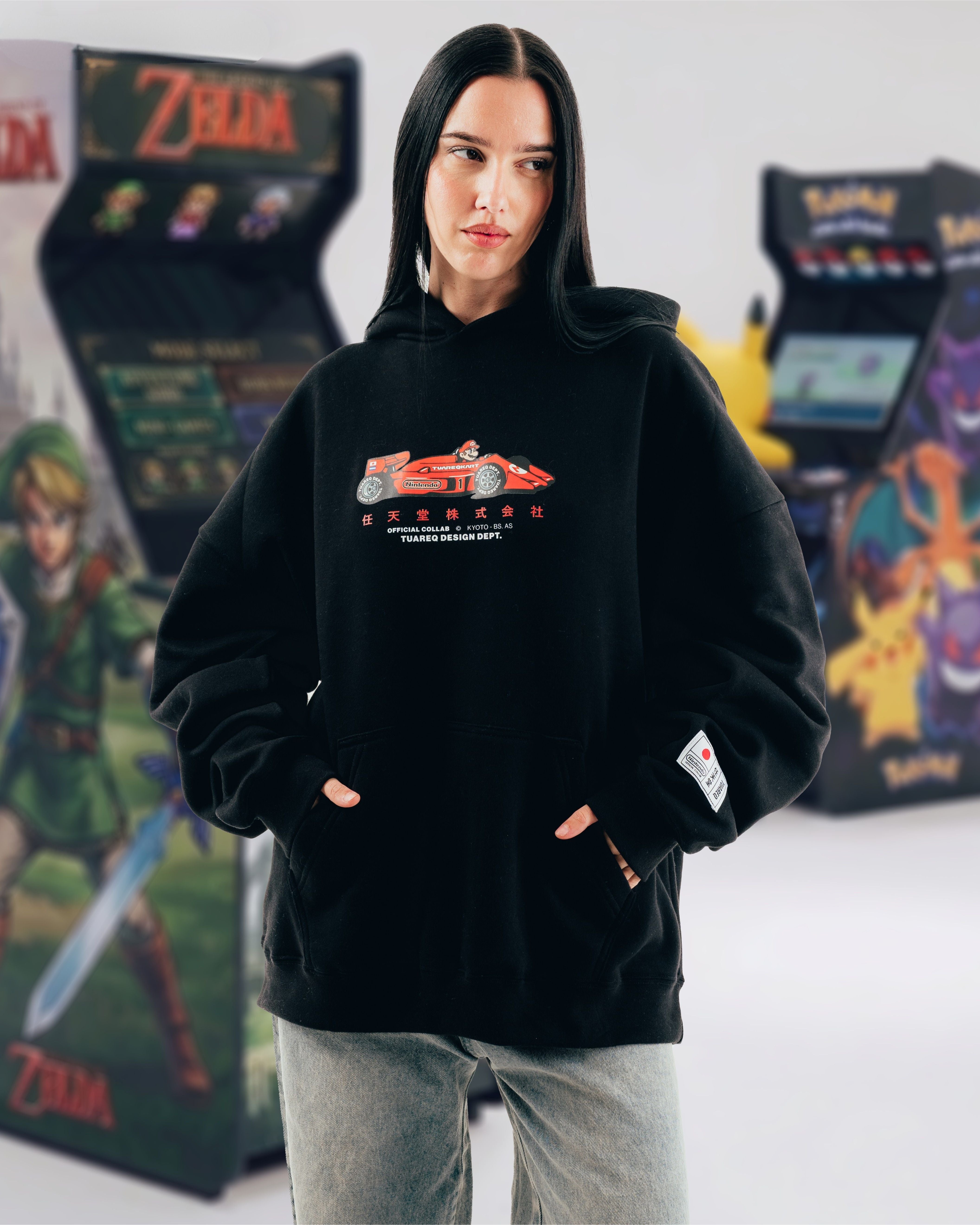 HOODIE [ NINTENDO ] MARIO KART BLACK