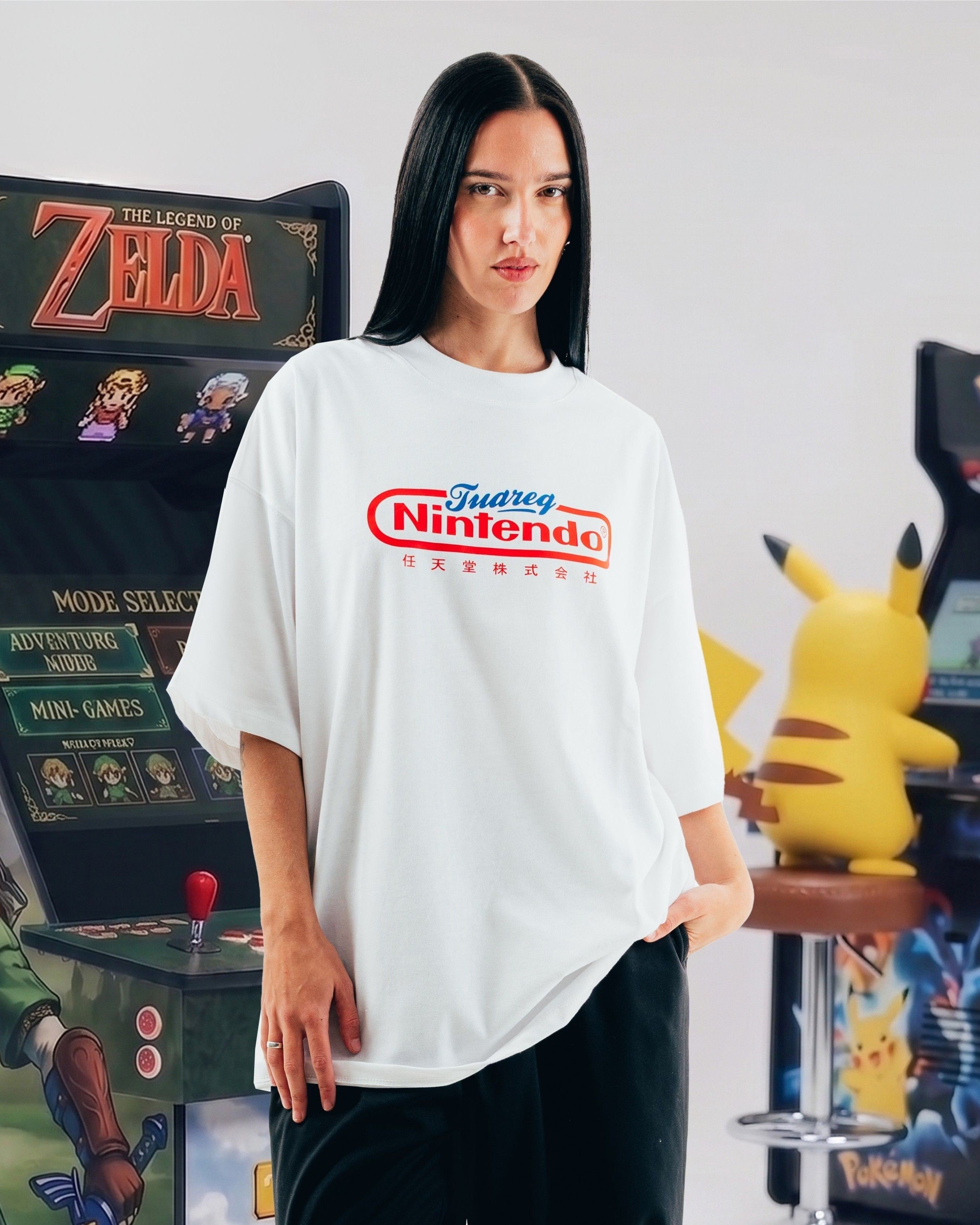 REMERA OVERSIZED [ NINTENDO ] CLUB CRUDO