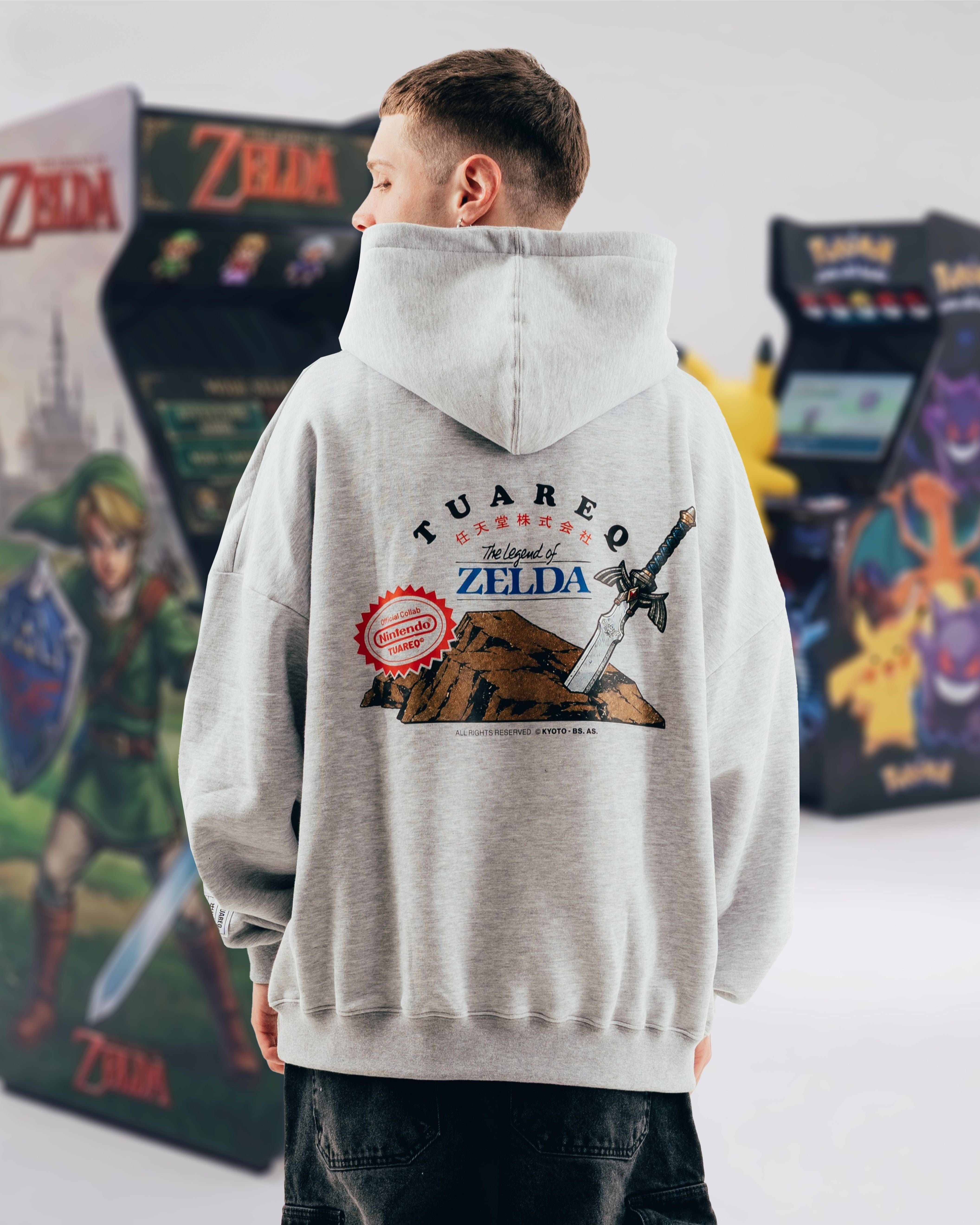HOODIE [ NINTENDO ] ZELDA MELANGE GREY