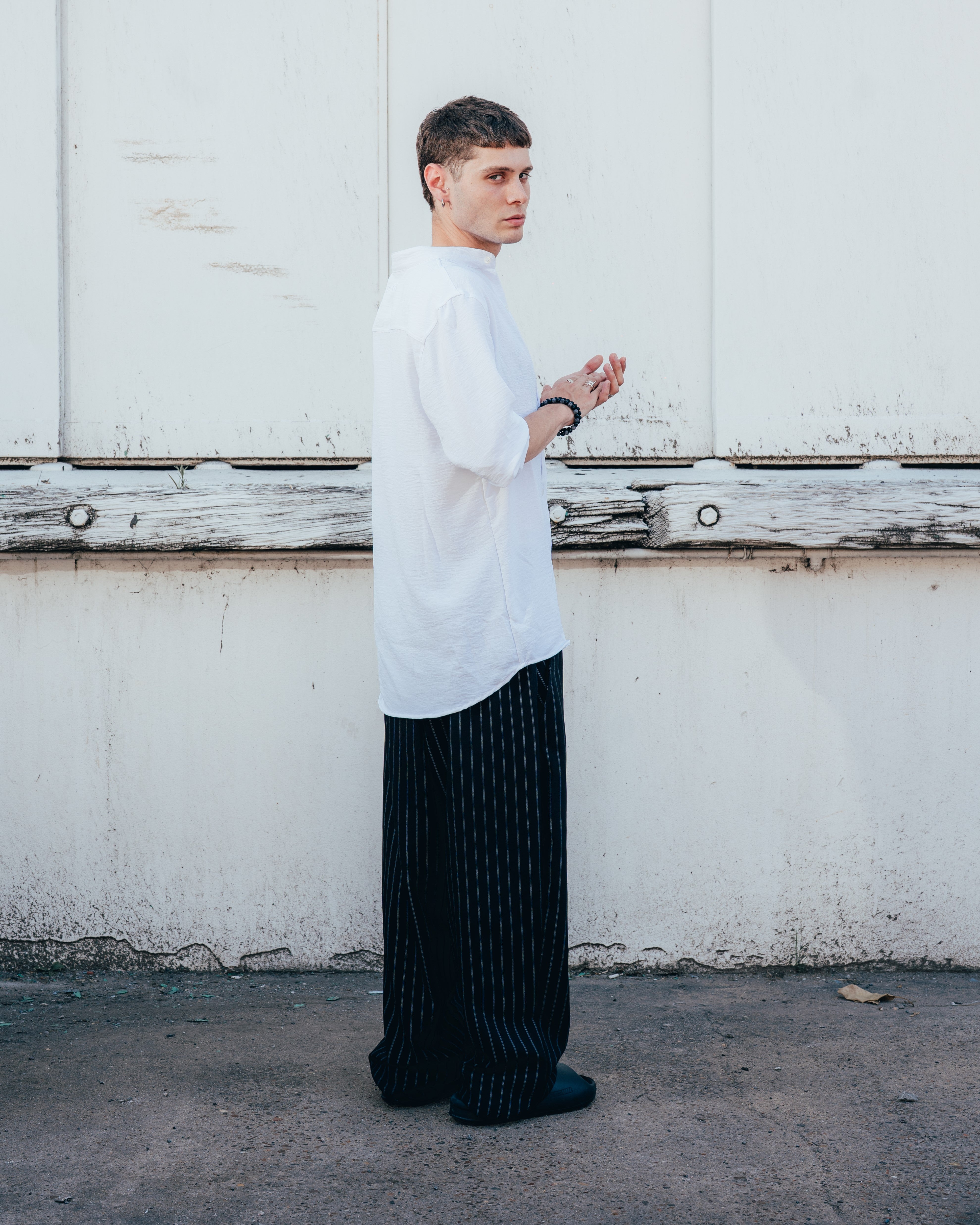 CAMISA CUELLO MAO [ PRIMARI ] WHITE