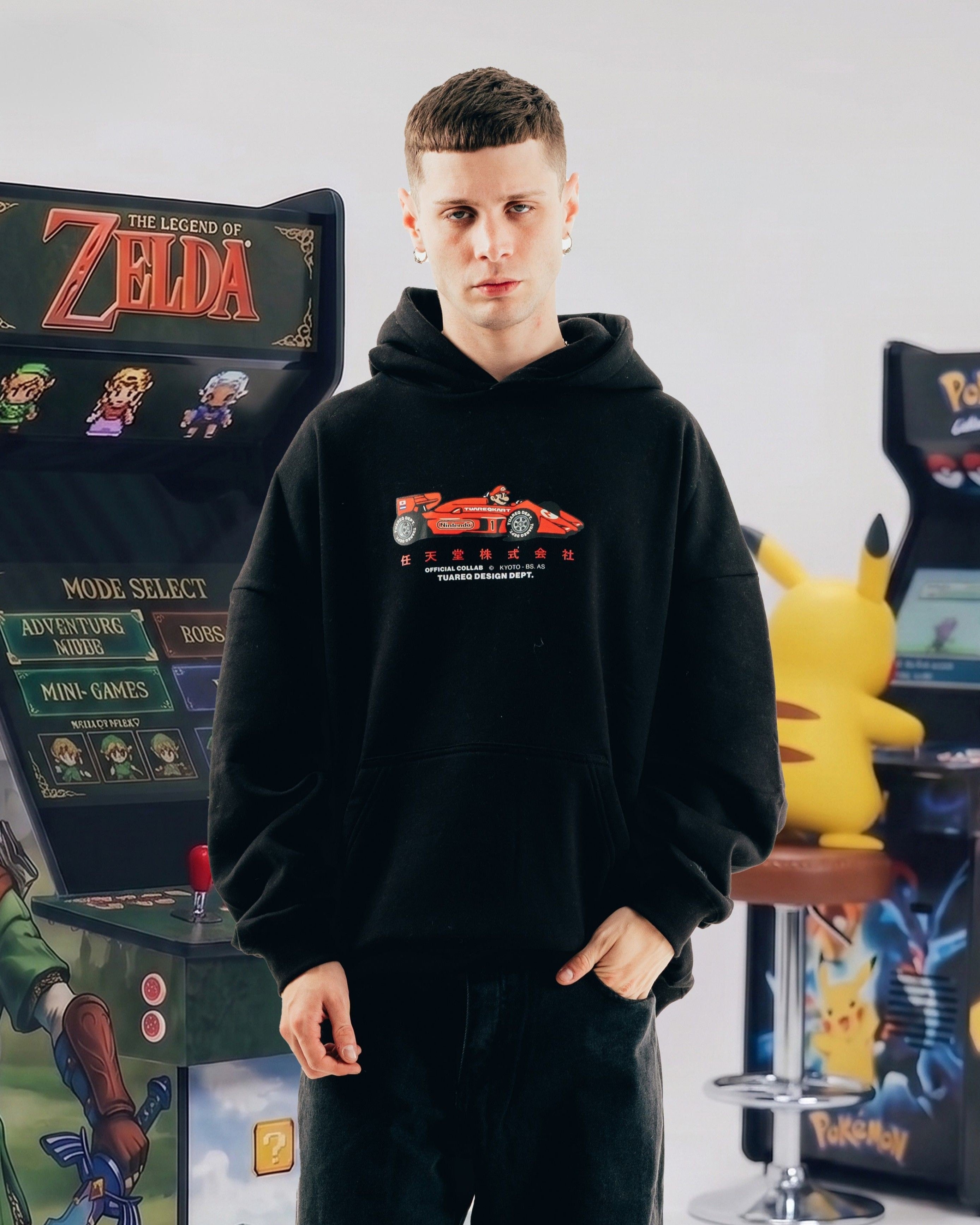 HOODIE [ NINTENDO ] MARIO KART BLACK