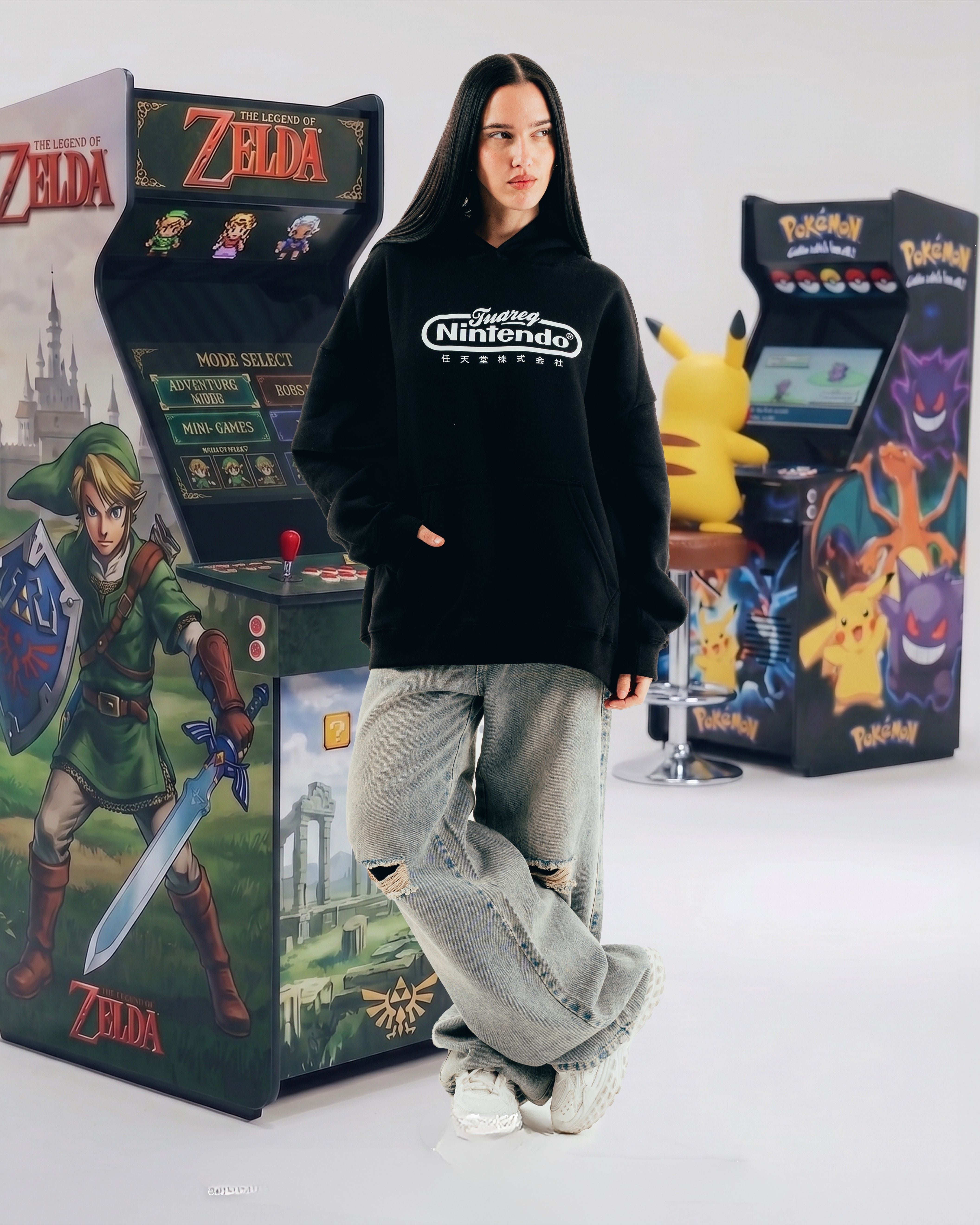 HOODIE [ NINTENDO ] WORLD BLACK