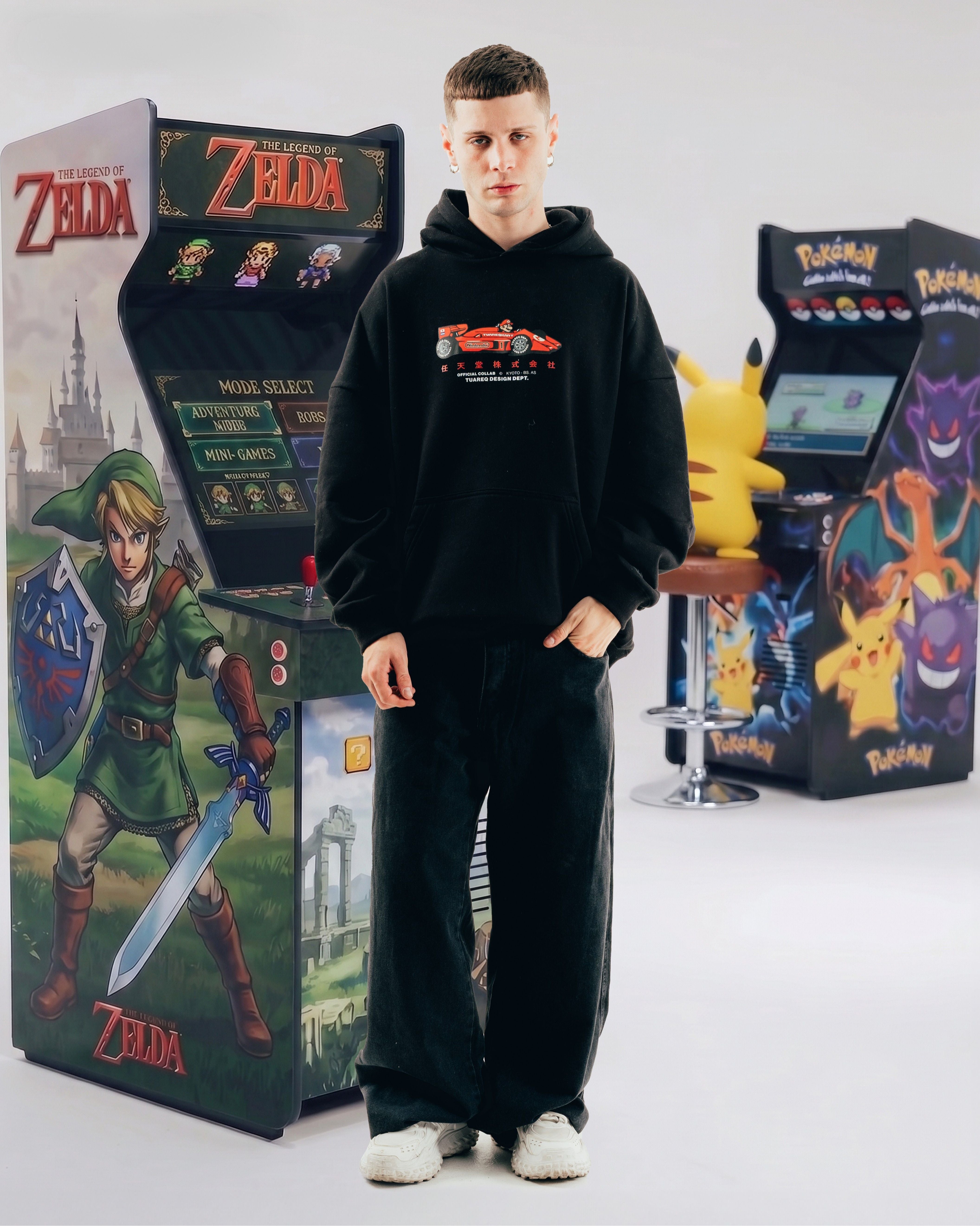 HOODIE [ NINTENDO ] MARIO KART BLACK