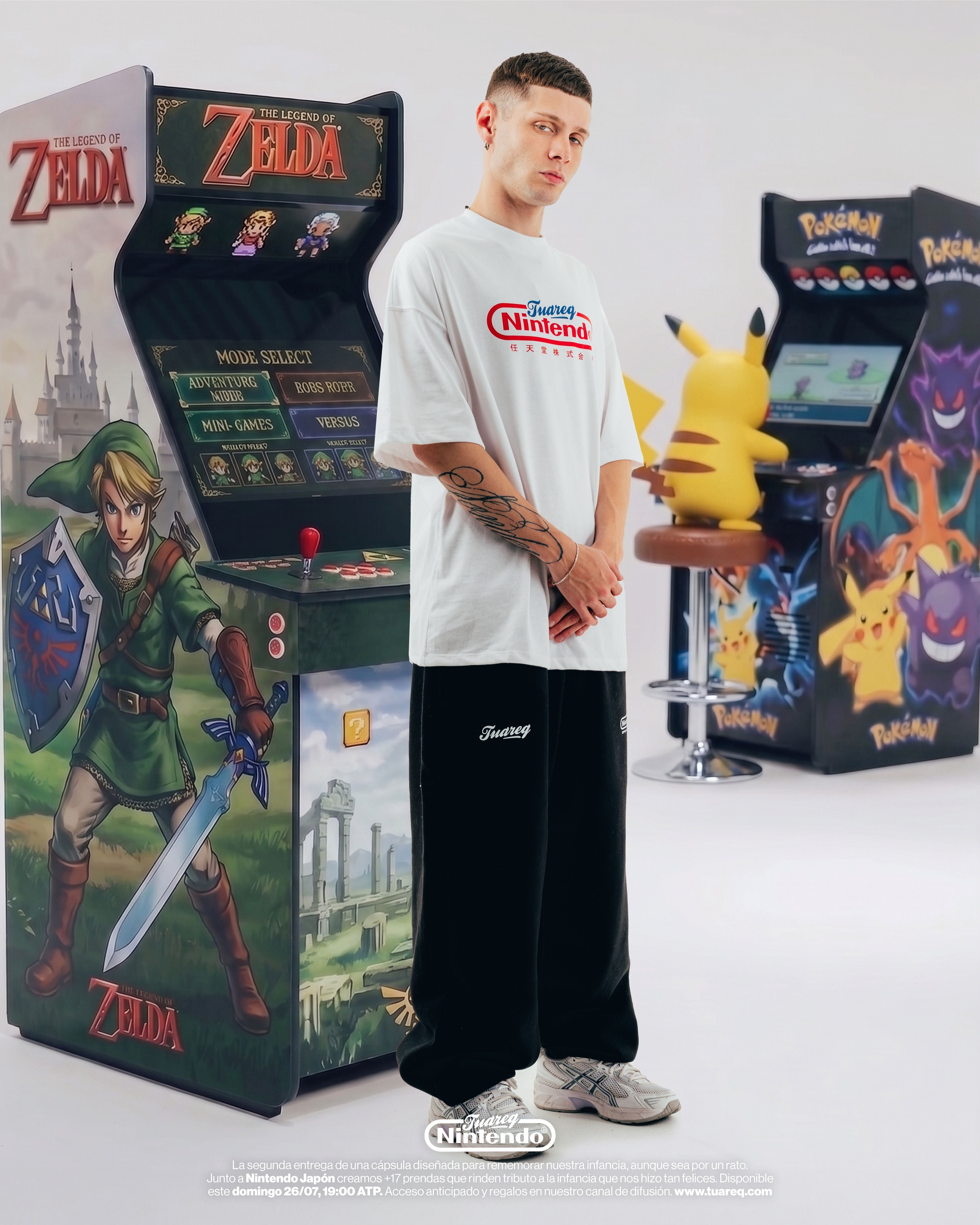 JOGGER FRIZADO [ NINTENDO ] CLUB BLACK