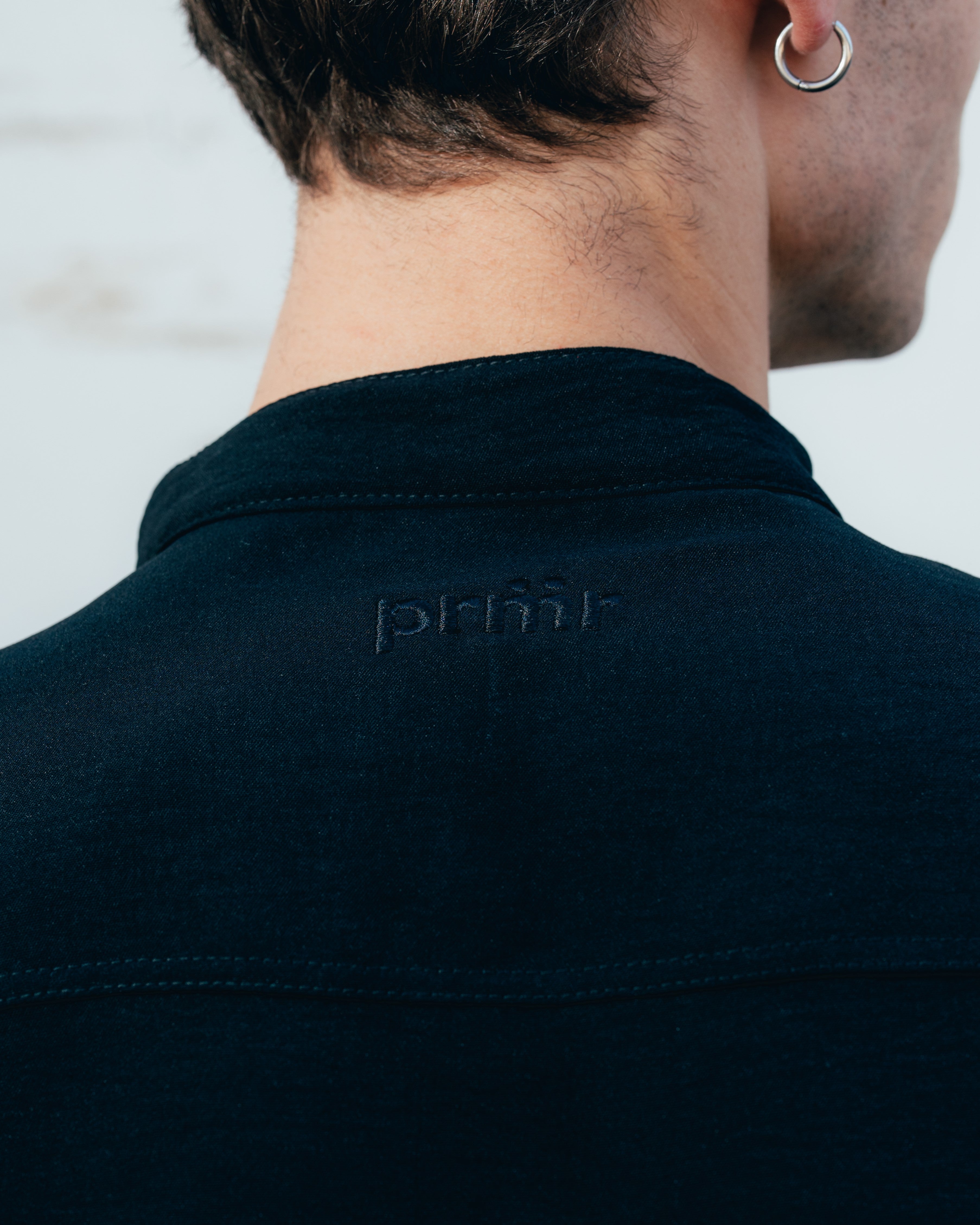 CAMISA CUELLO MAO [ PRIMARI ] BLACK