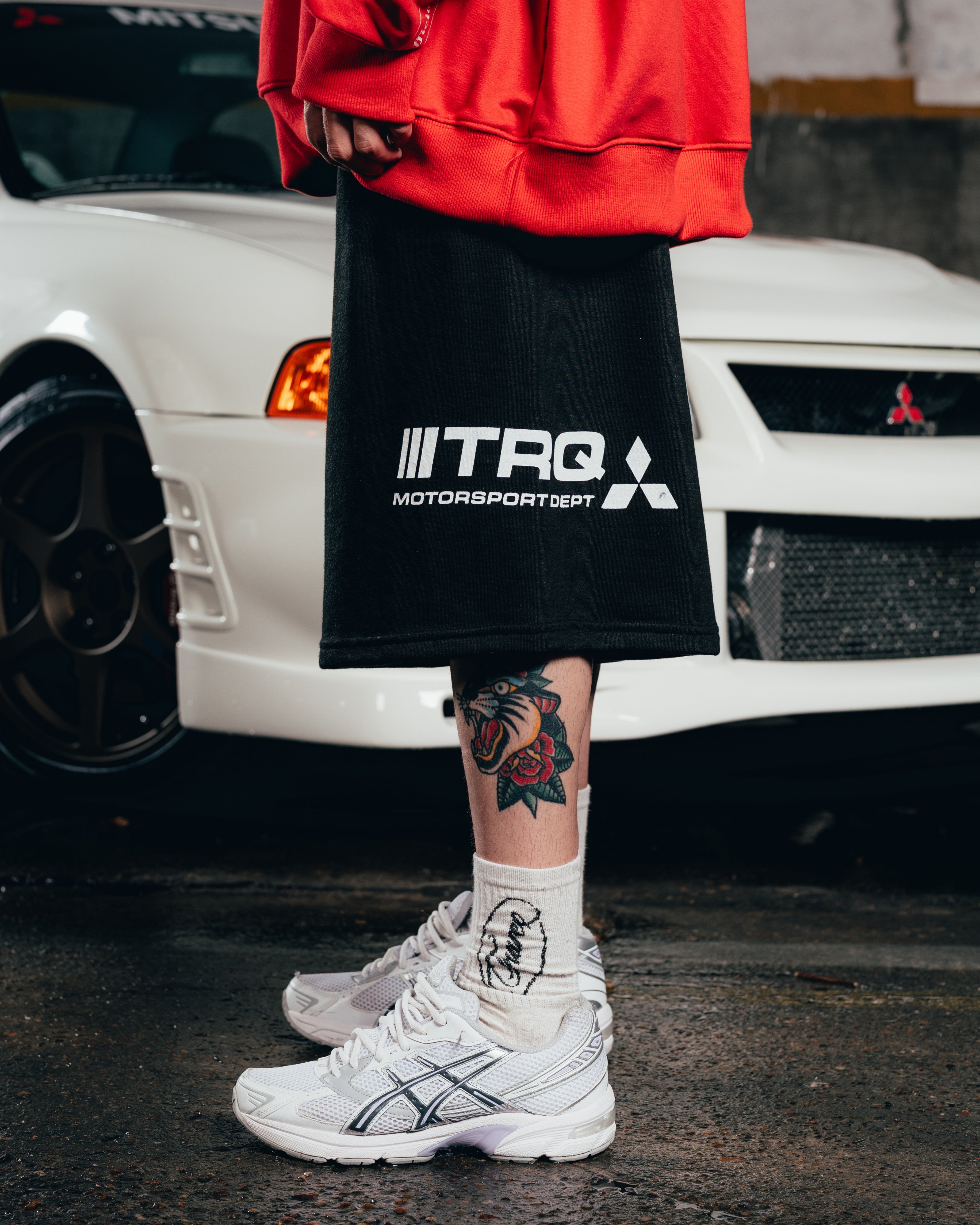 SHORT OVERSIZED [ MITSUBISHI ] TRQ BLACK