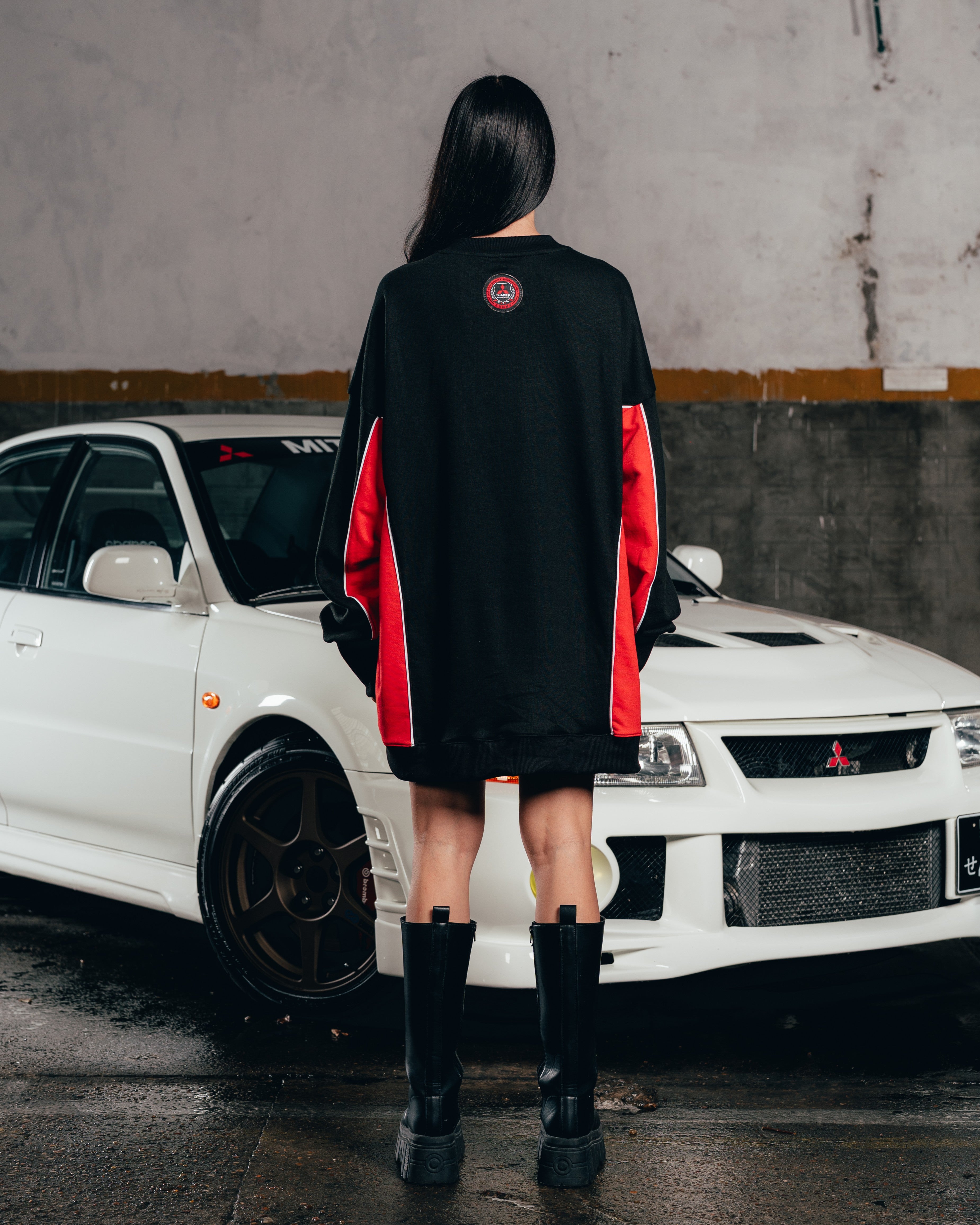 CREWNECK [ MITSUBISHI ] ECLIPSE BLACK