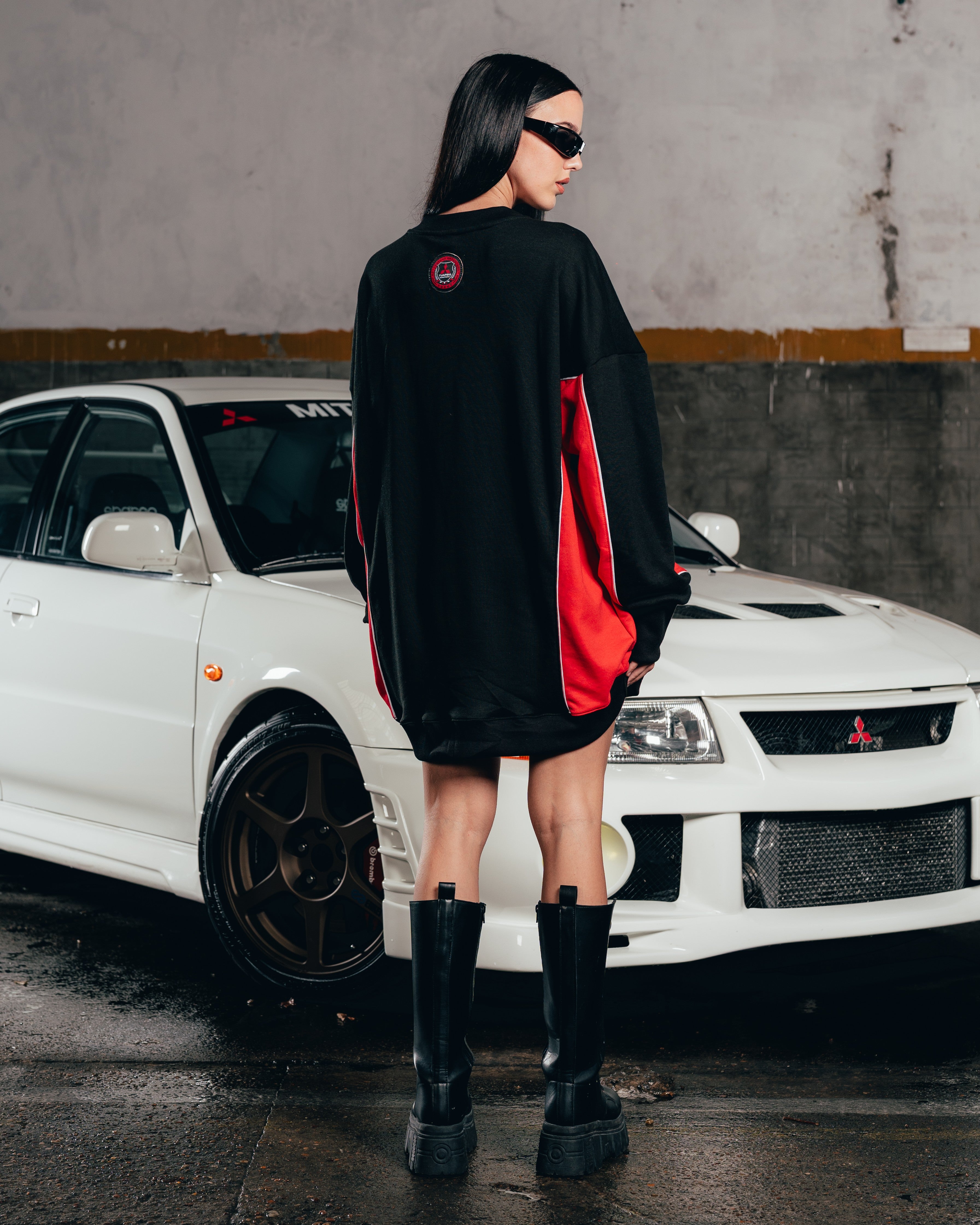 CREWNECK [ MITSUBISHI ] ECLIPSE BLACK