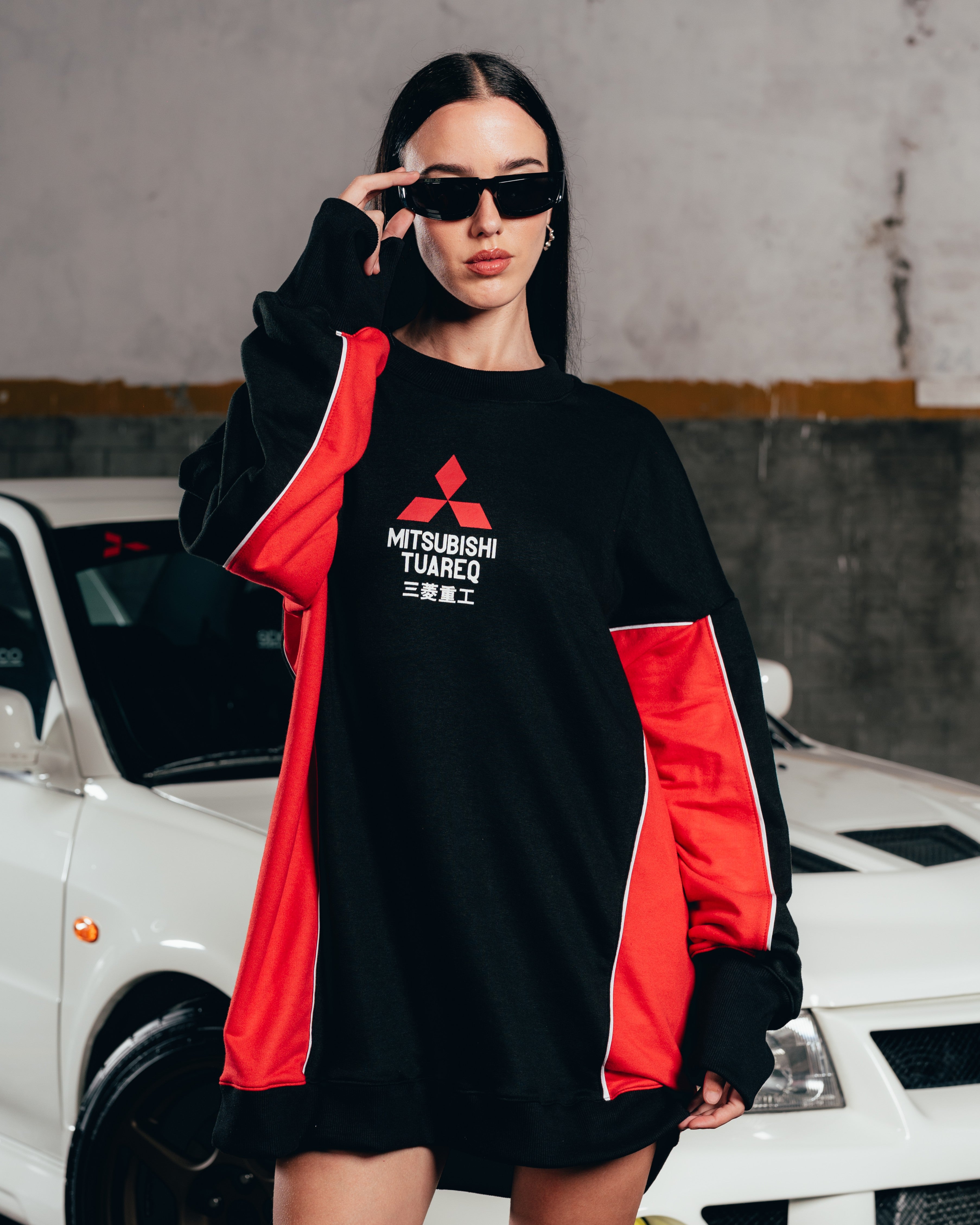 CREWNECK [ MITSUBISHI ] ECLIPSE BLACK