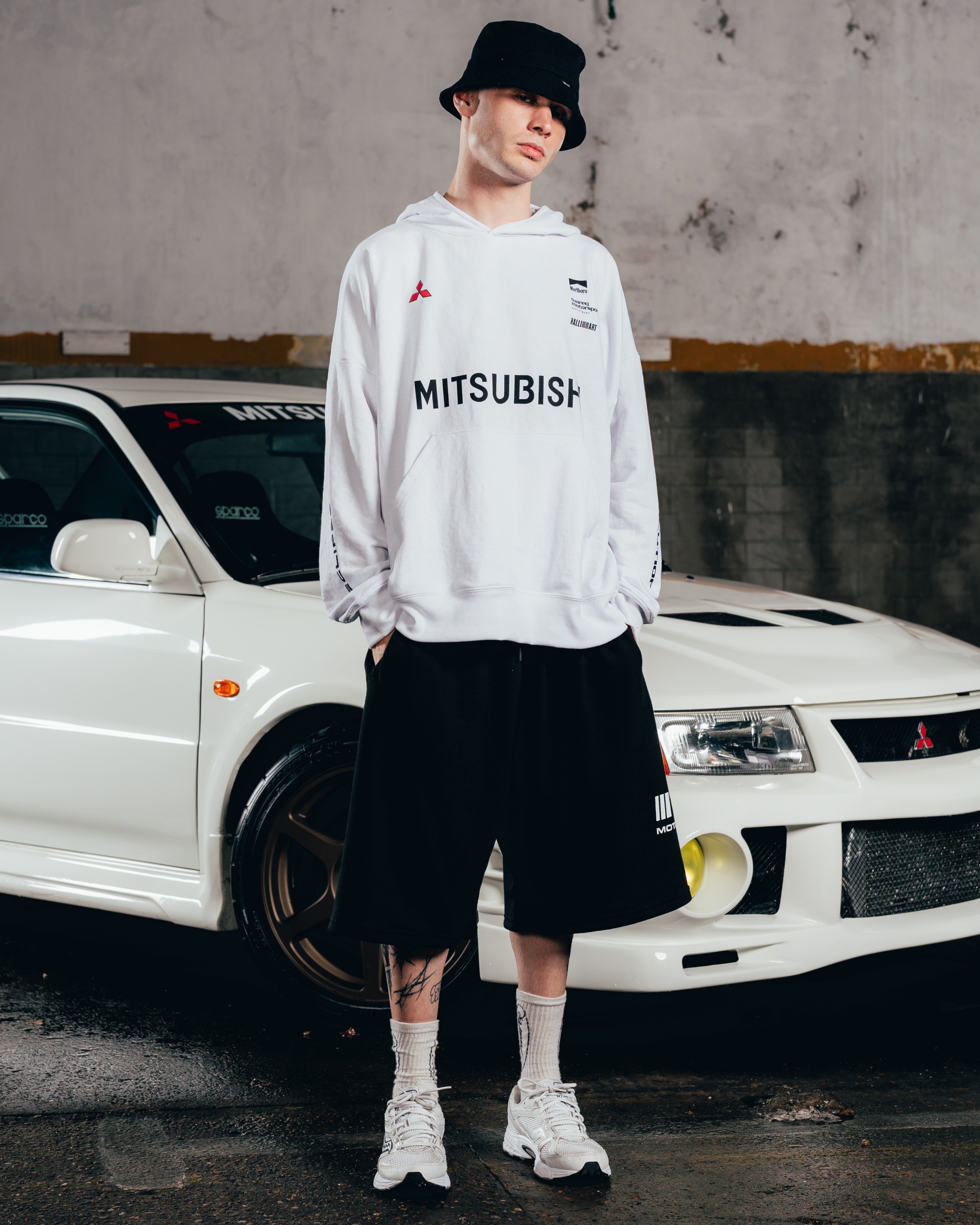 SHORT OVERSIZED [ MITSUBISHI ] TRQ BLACK