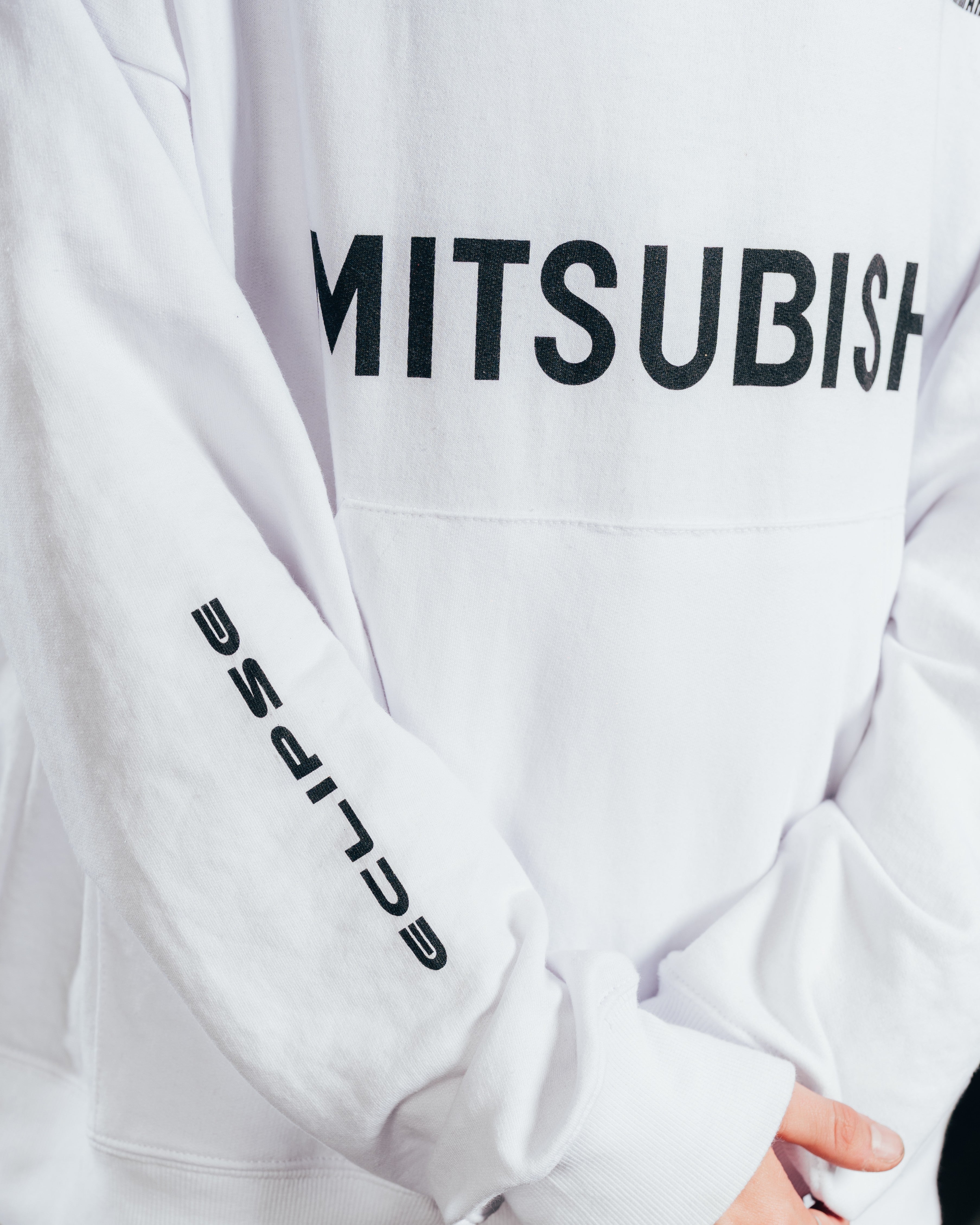 HOODIE OVERSIZED [ MITSUBISHI ] MOTORSPORT WHITE