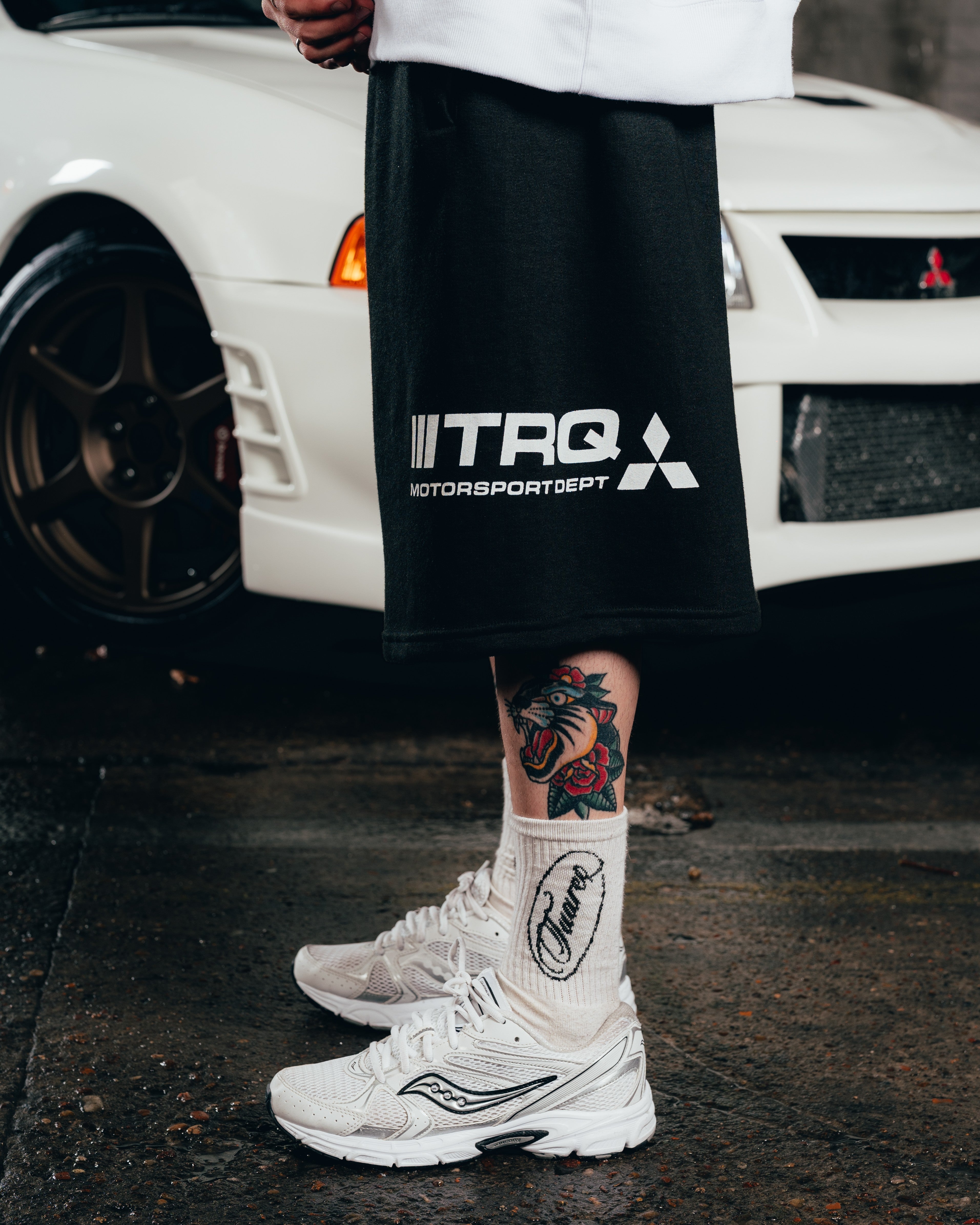 SHORT OVERSIZED [ MITSUBISHI ] TRQ BLACK