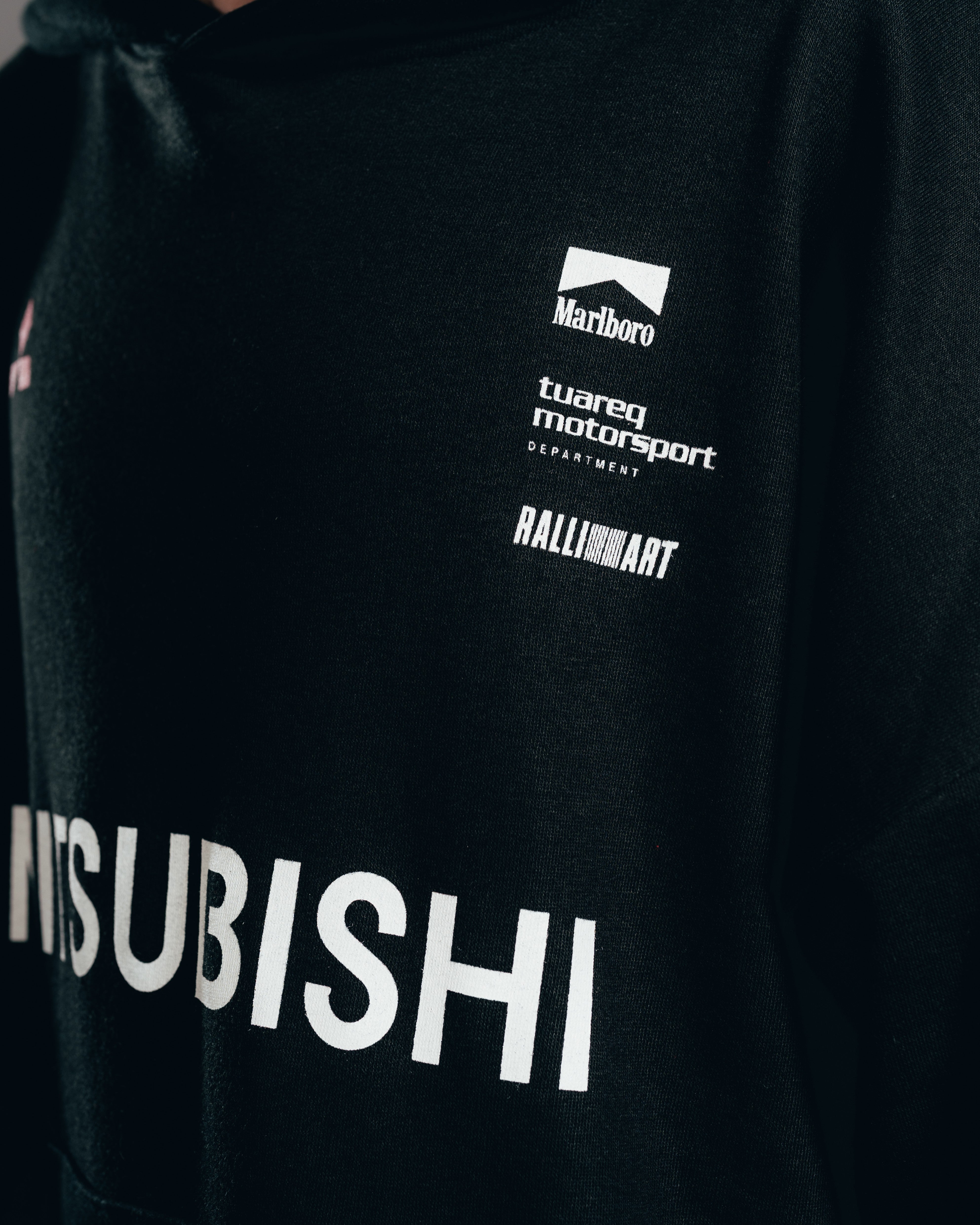 HOODIE OVERSIZED [ MITSUBISHI ] MOTORSPORT BLACK
