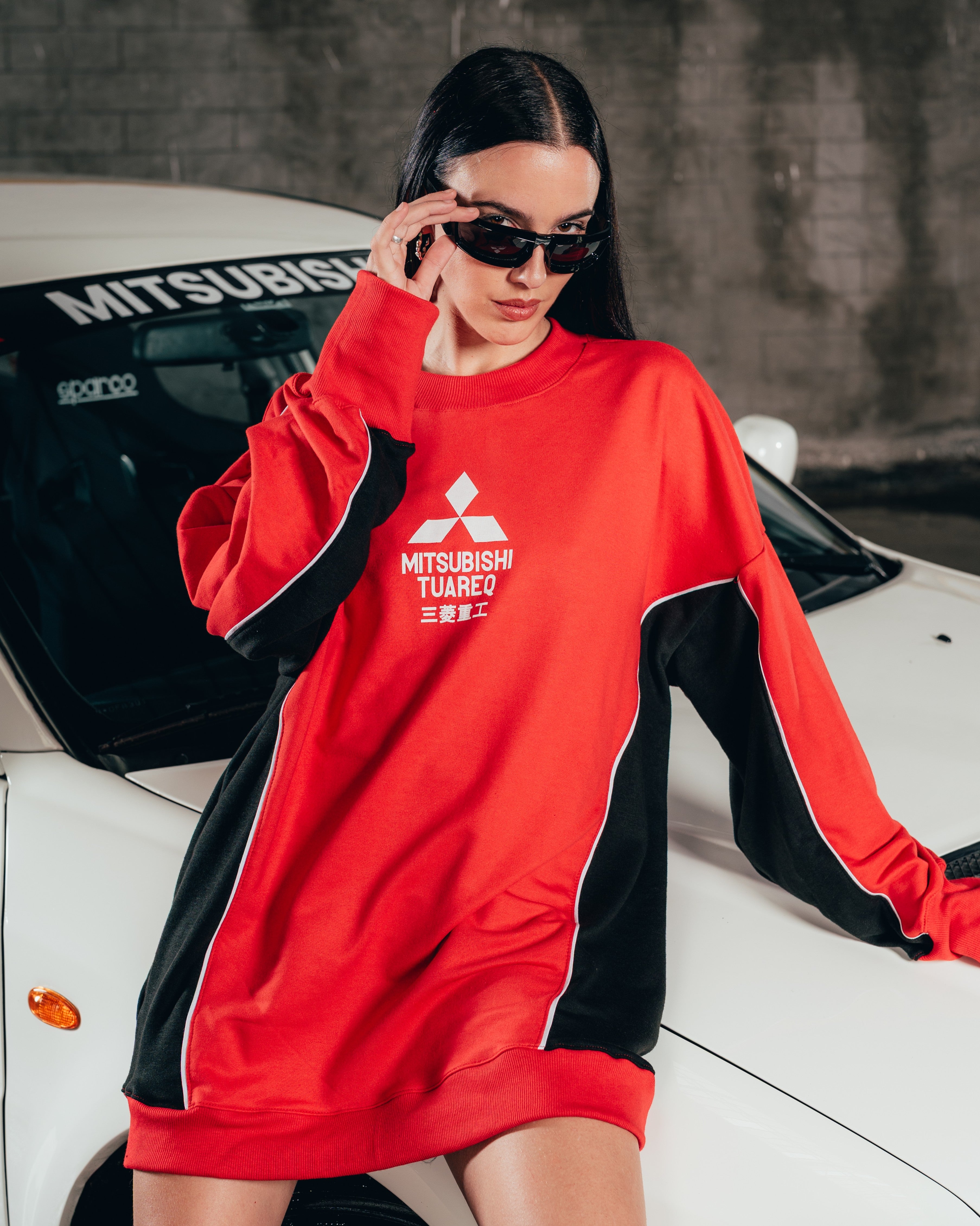 CREWNECK [ MITSUBISHI ] ECLIPSE RED