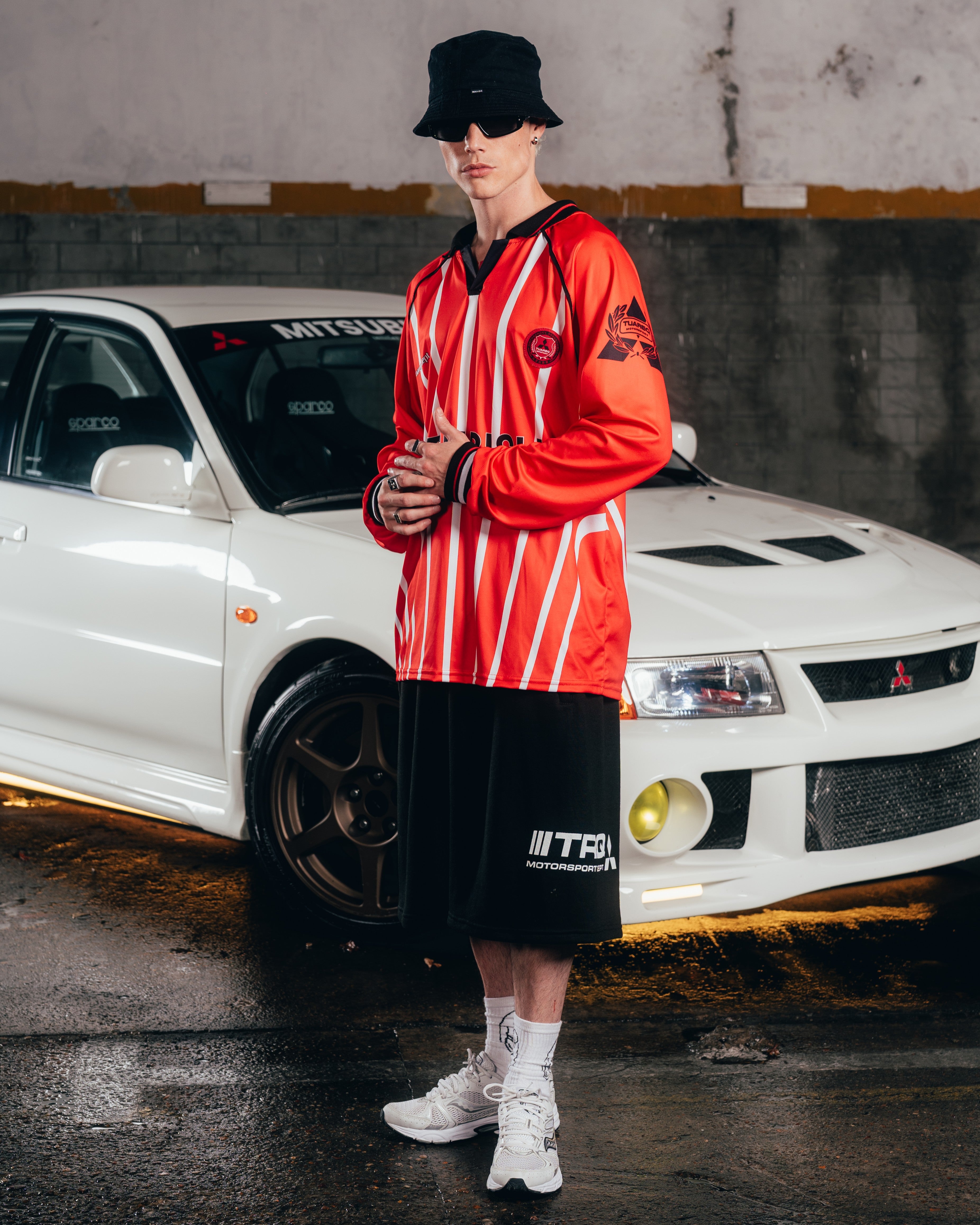 SHORT OVERSIZED [ MITSUBISHI ] TRQ BLACK