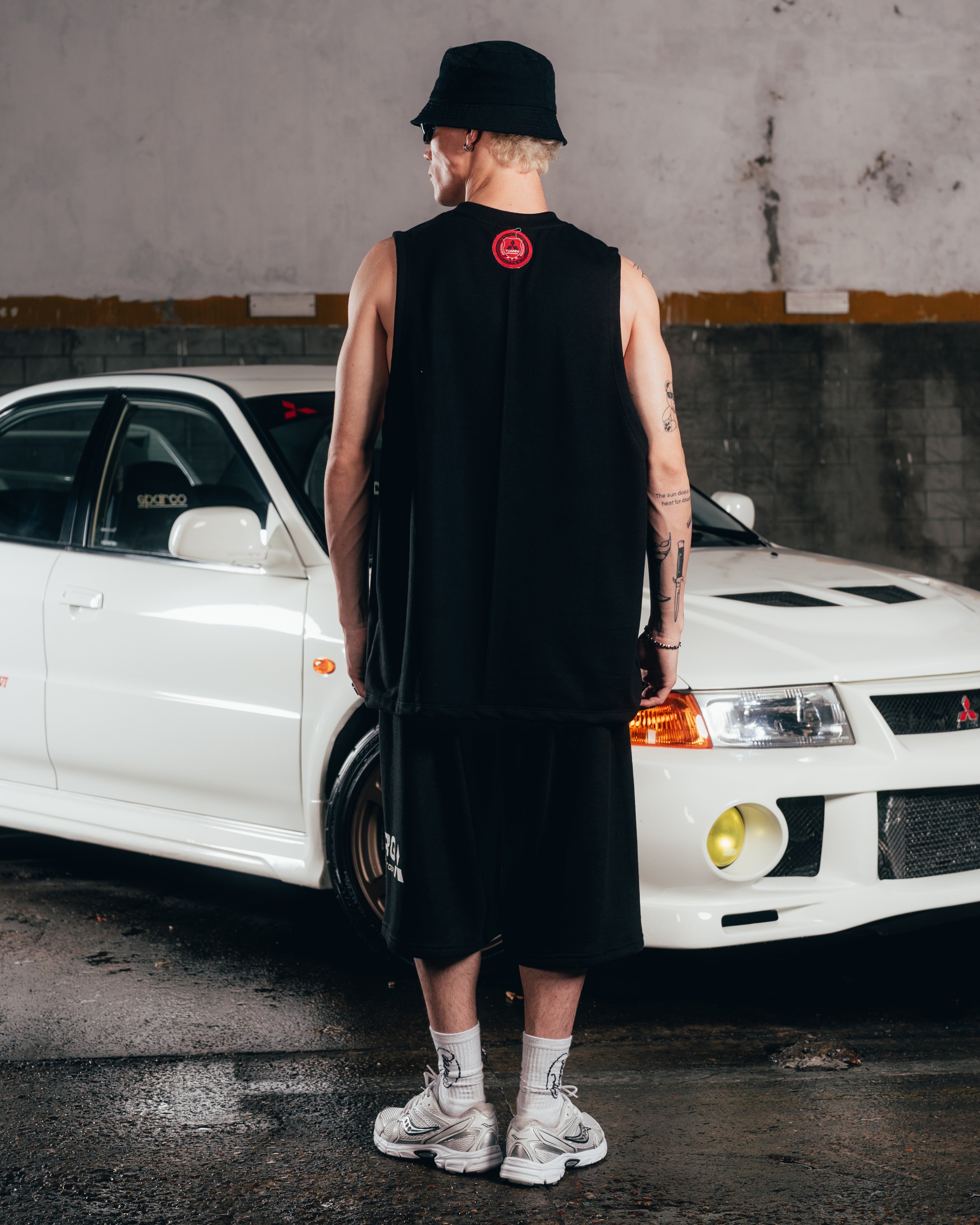 MUSCULOSA PESADA [ MITSUBISHI ] SHIELD BLACK