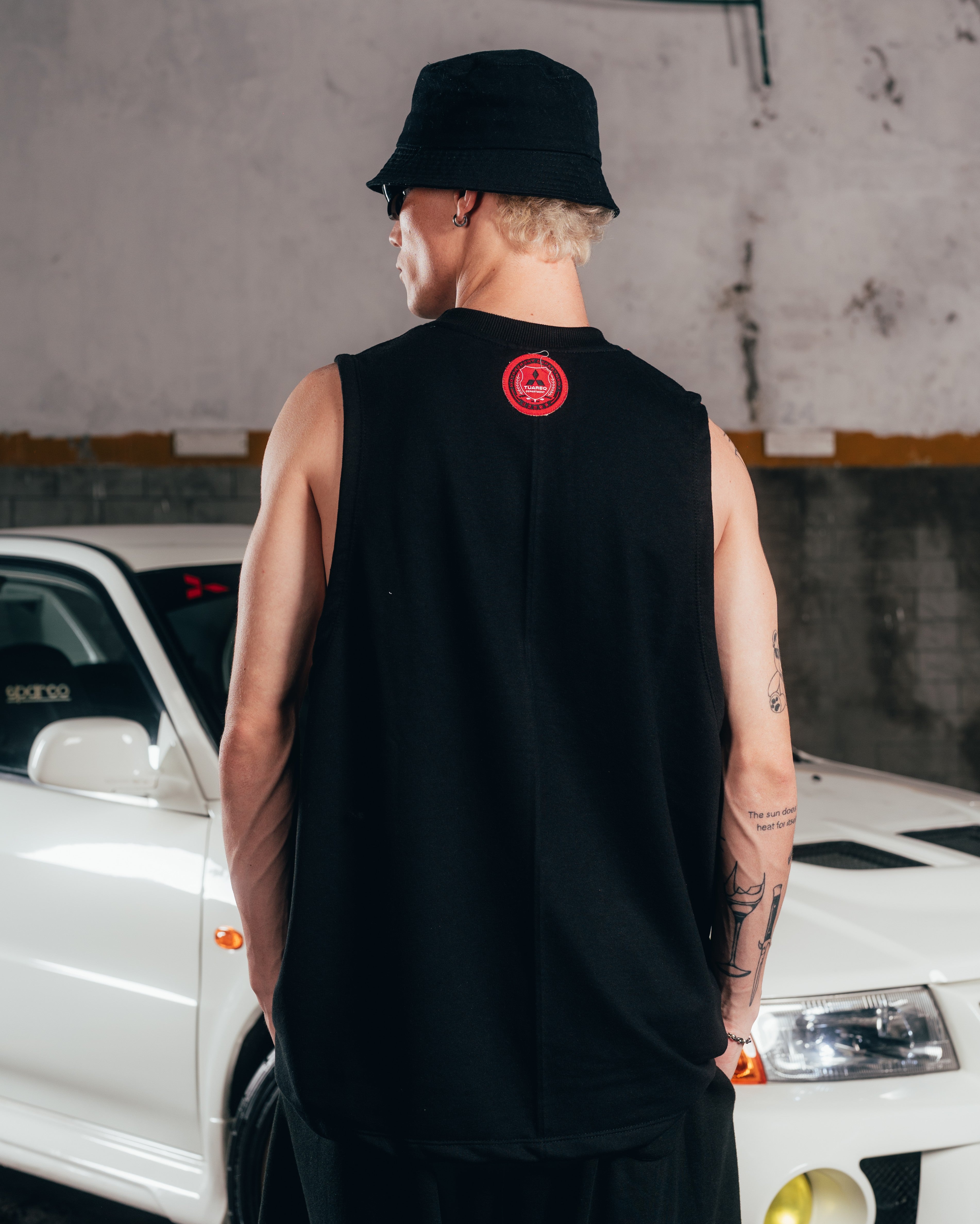 MUSCULOSA PESADA [ MITSUBISHI ] SHIELD BLACK