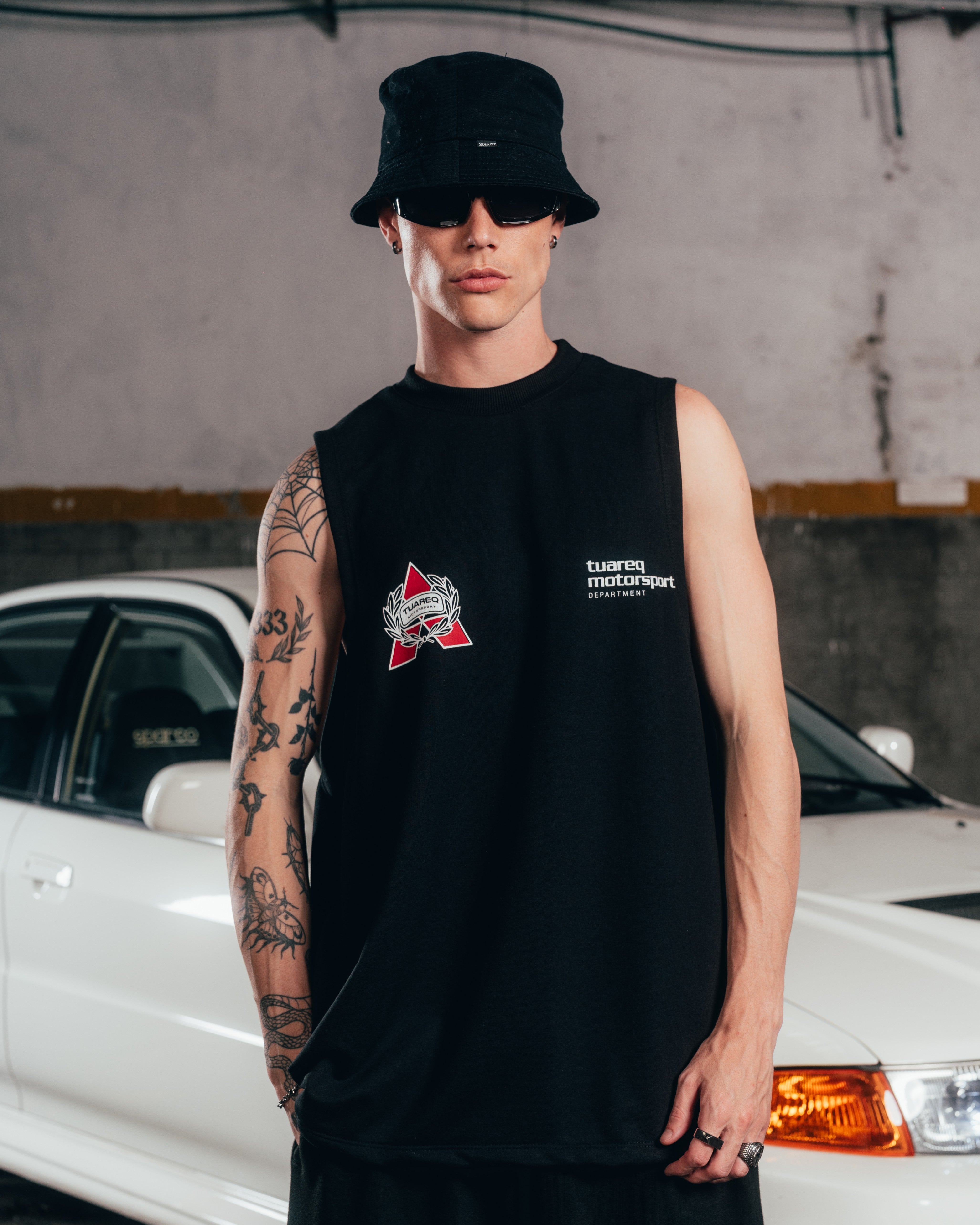 MUSCULOSA PESADA [ MITSUBISHI ] SHIELD BLACK