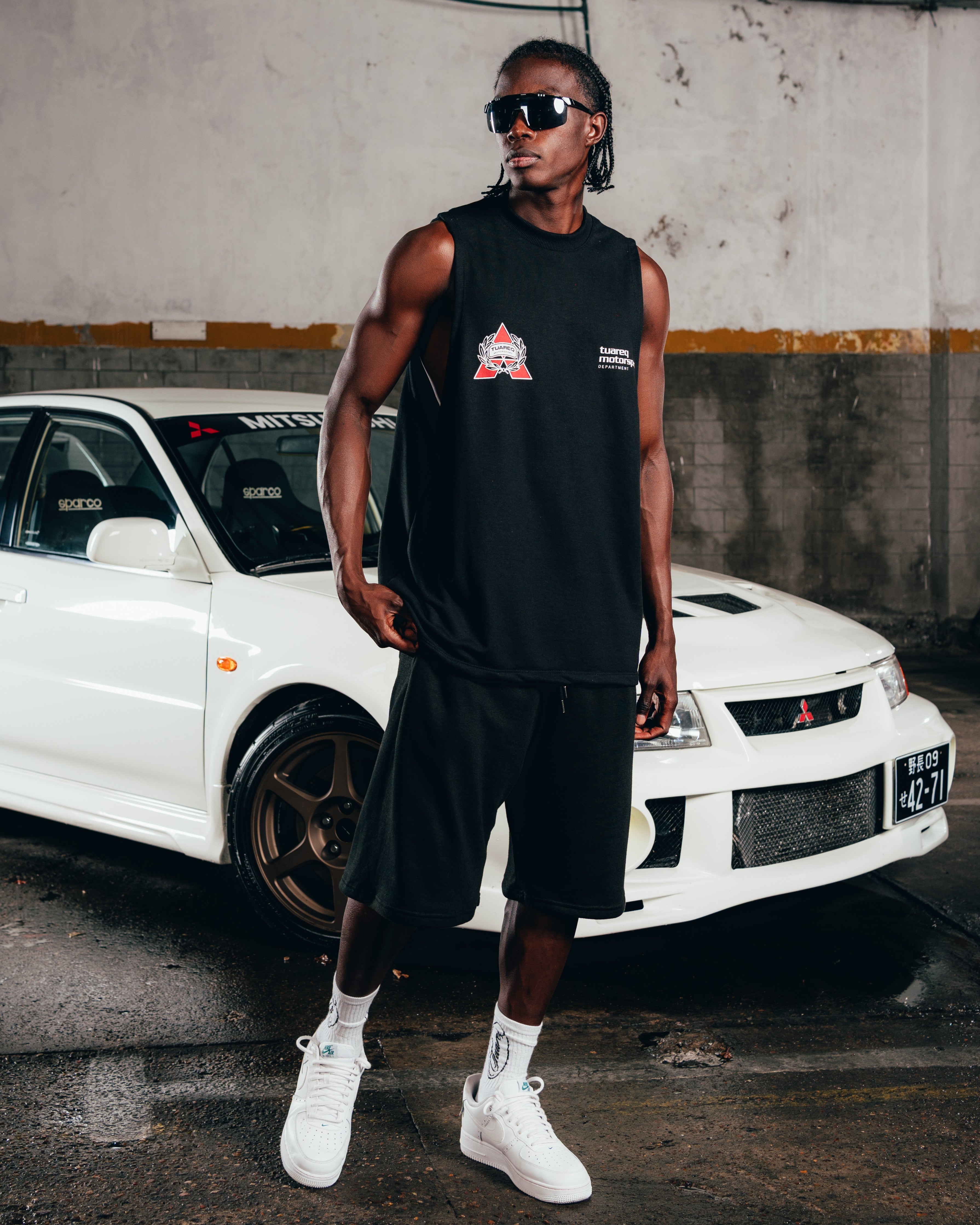 MUSCULOSA PESADA [ MITSUBISHI ] SHIELD BLACK