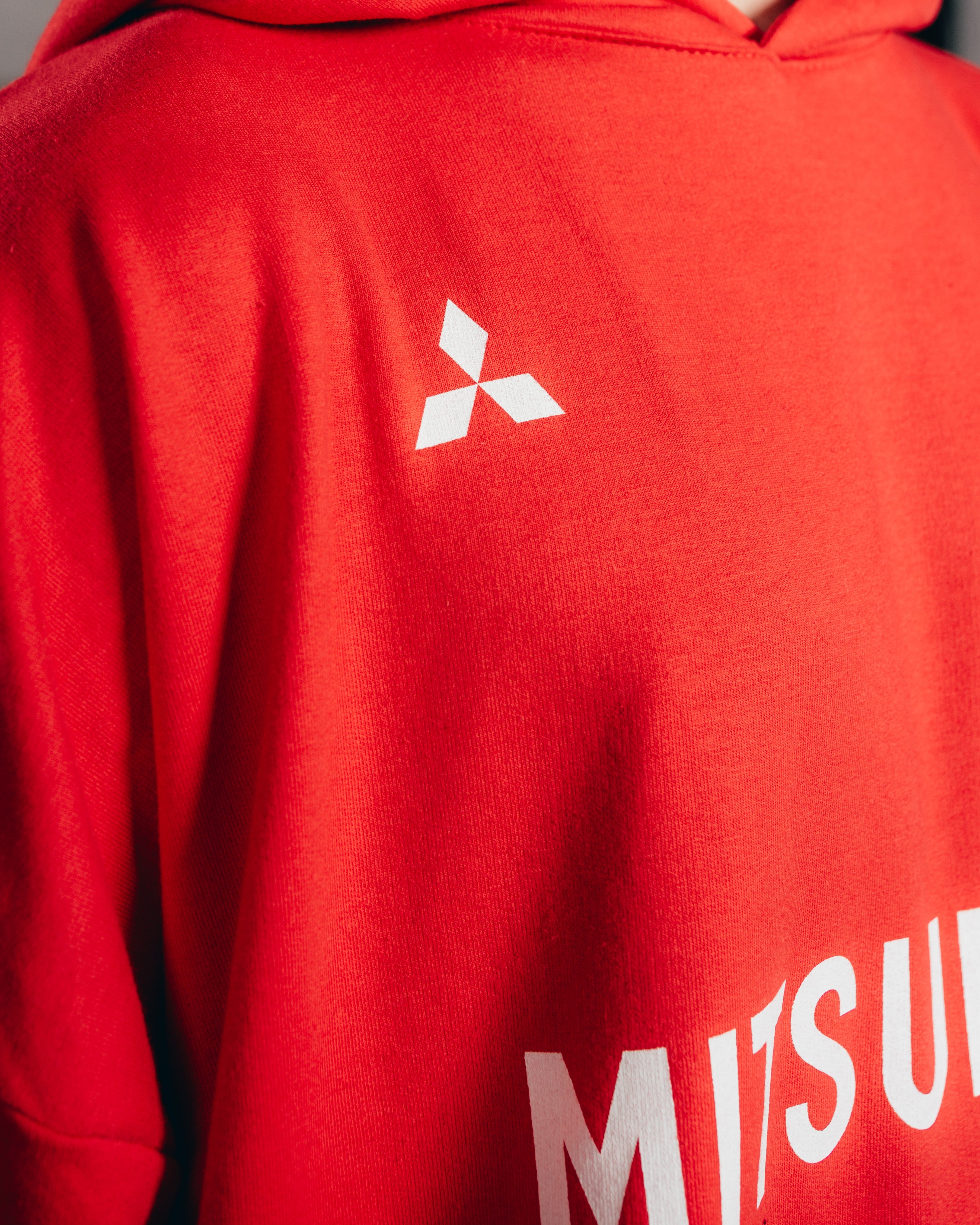 HOODIE OVERSIZED [ MITSUBISHI ] MOTORSPORT RED