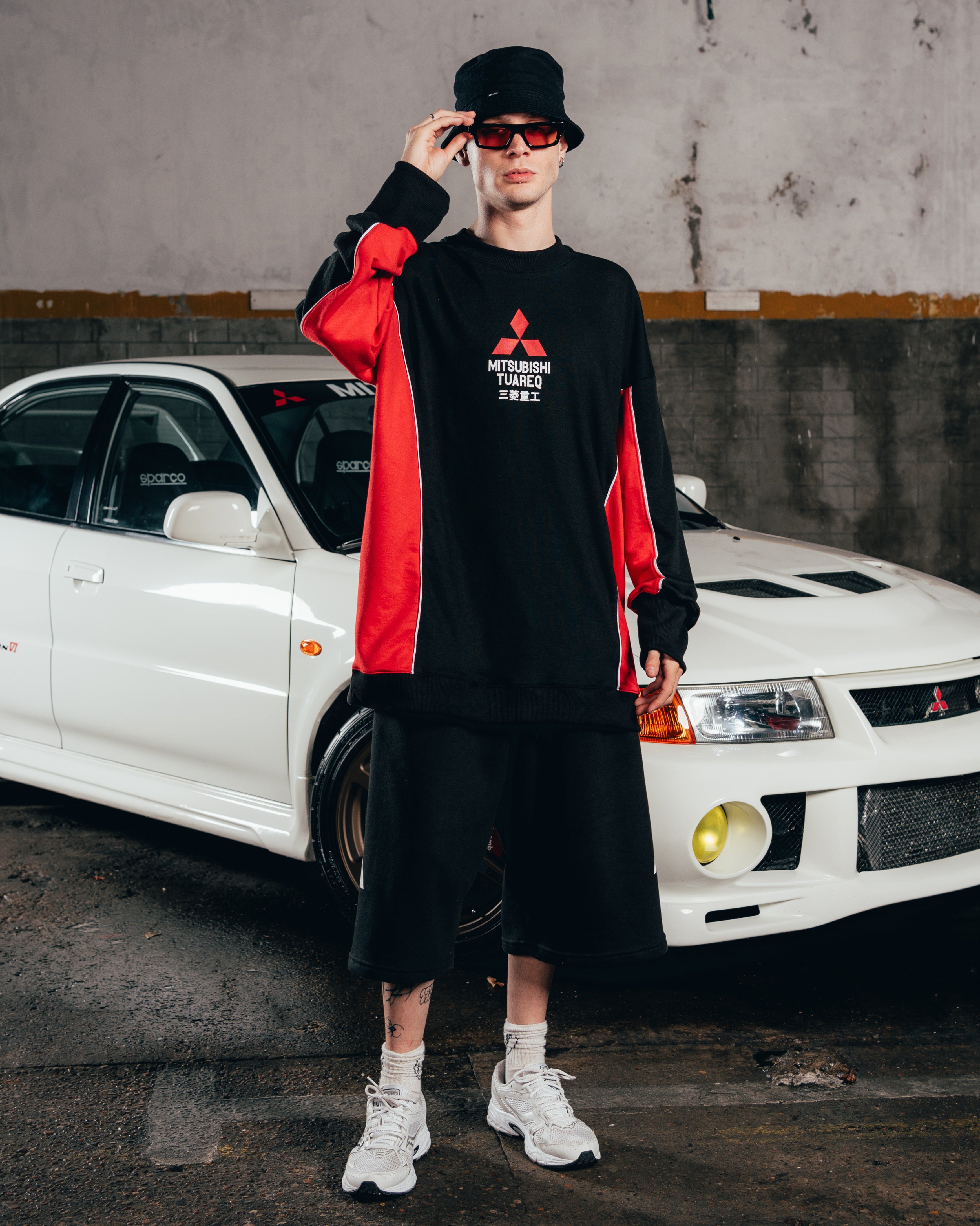 CREWNECK [ MITSUBISHI ] ECLIPSE BLACK