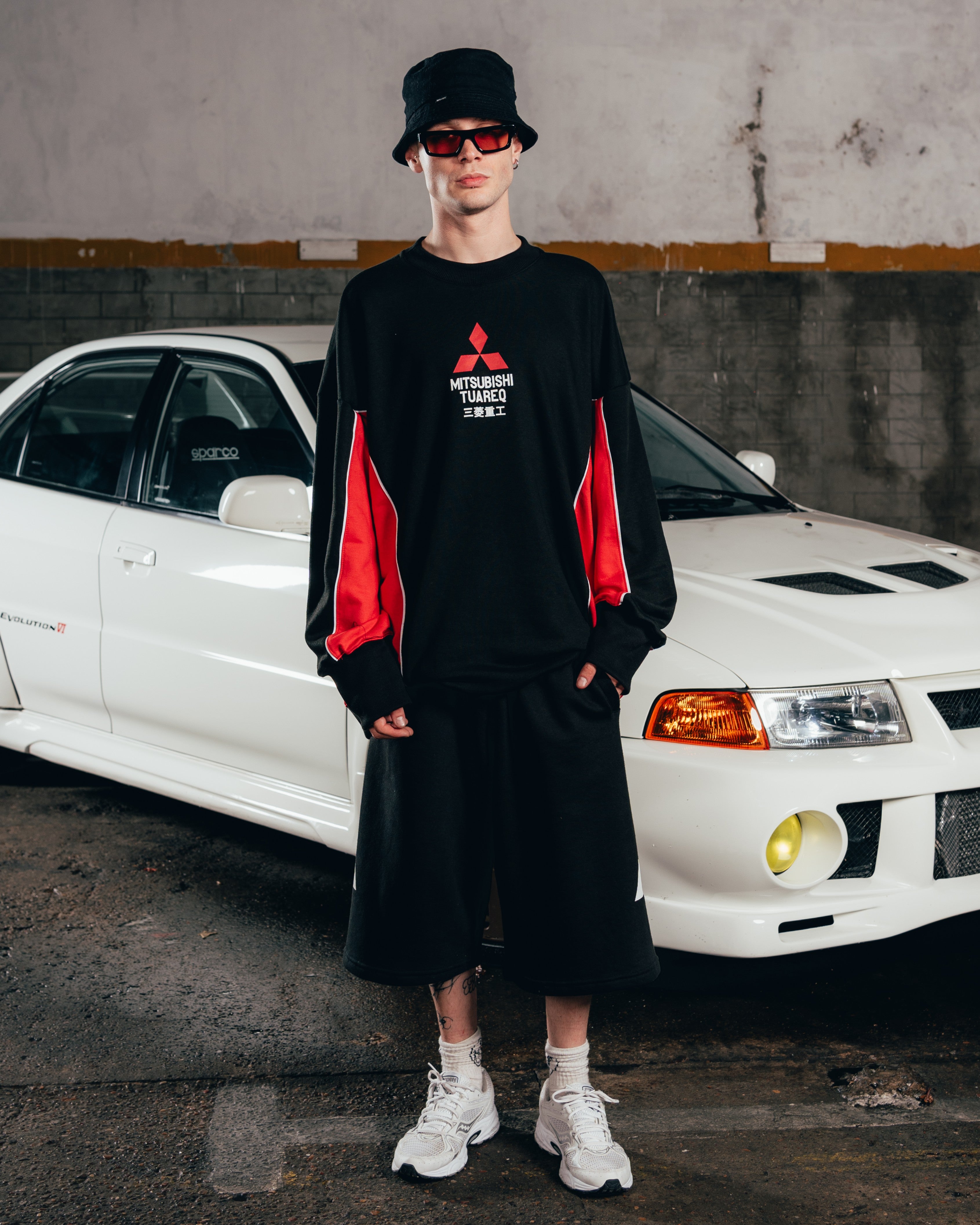 CREWNECK [ MITSUBISHI ] ECLIPSE BLACK