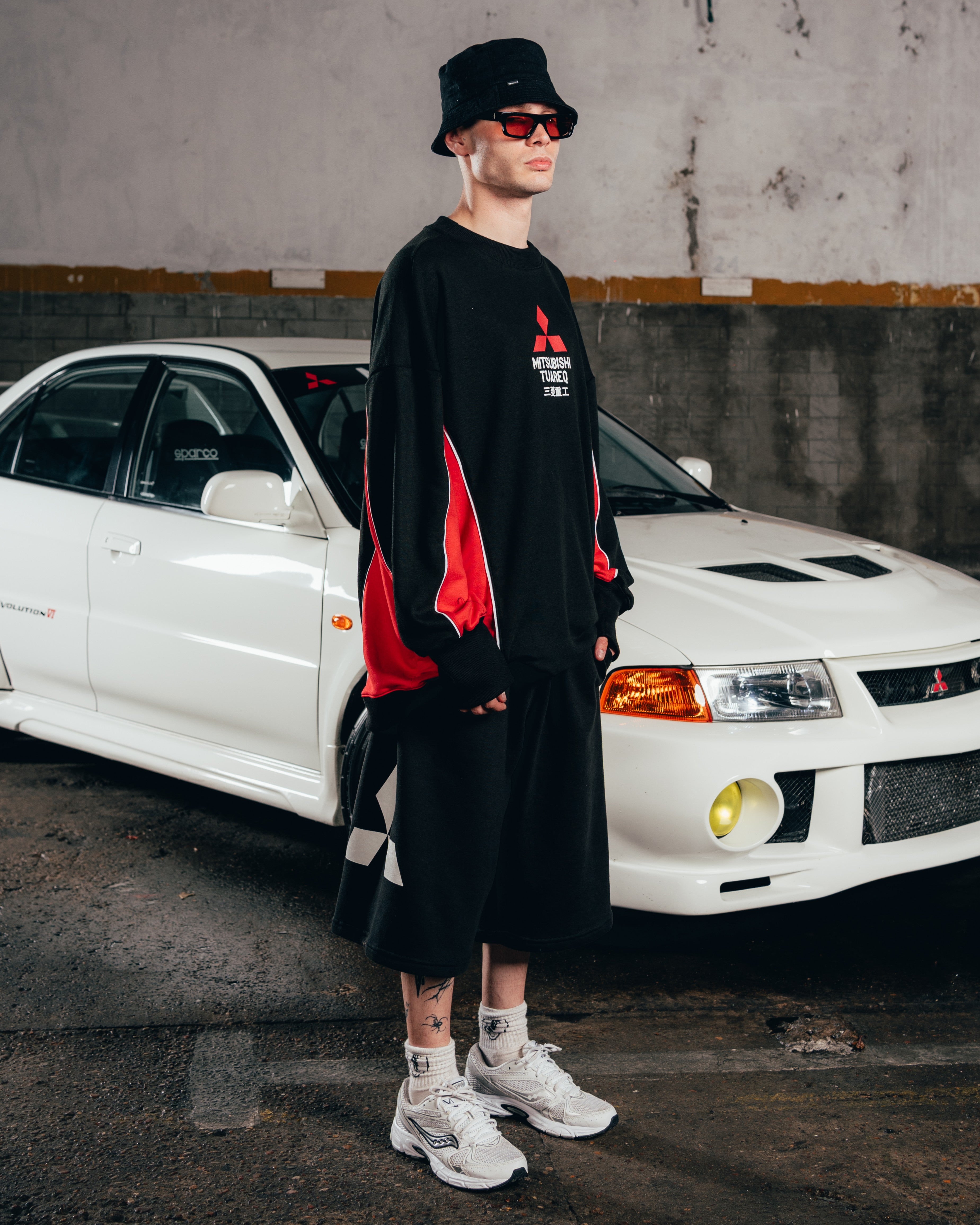 CREWNECK [ MITSUBISHI ] ECLIPSE BLACK