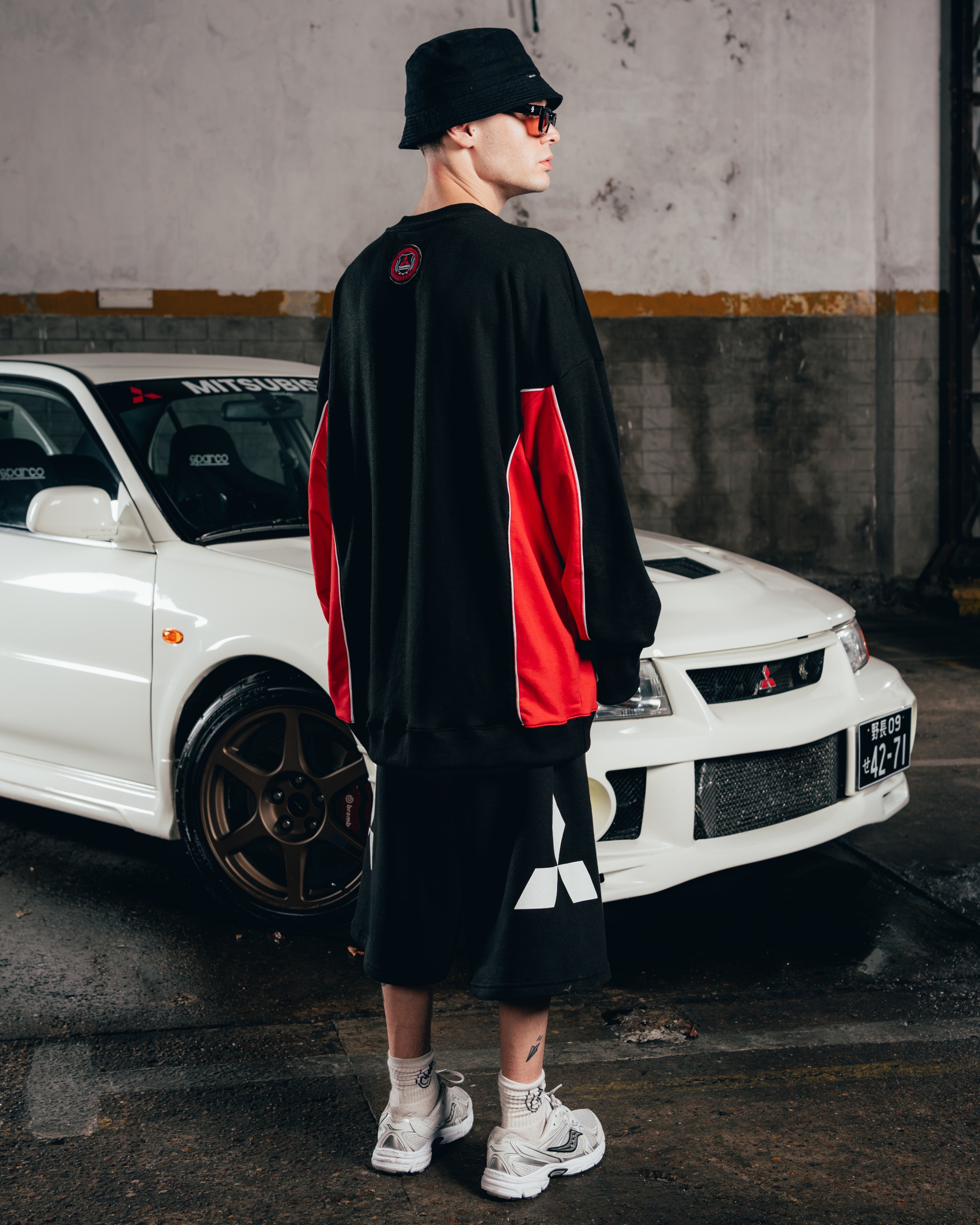 CREWNECK [ MITSUBISHI ] ECLIPSE BLACK