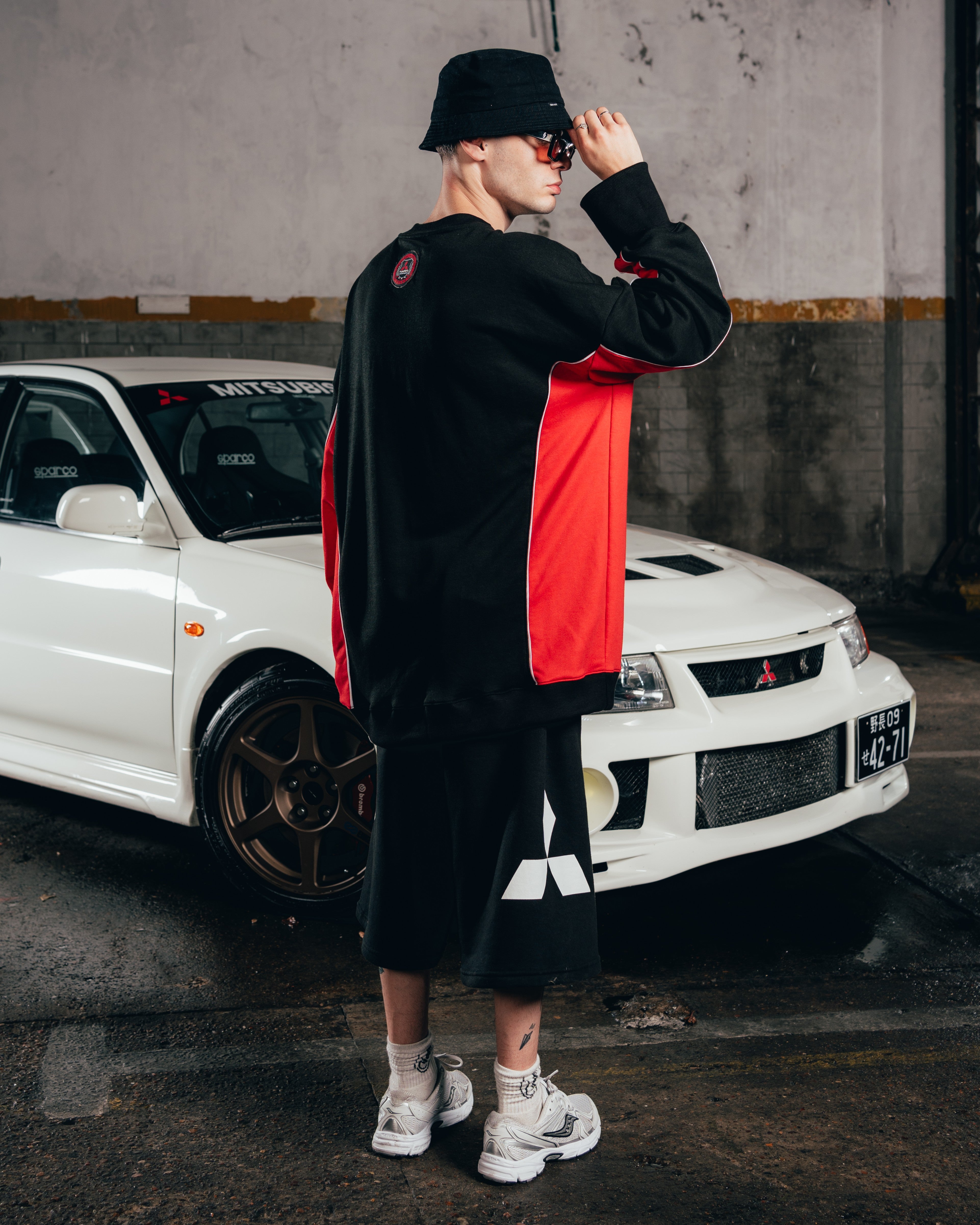 CREWNECK [ MITSUBISHI ] ECLIPSE BLACK