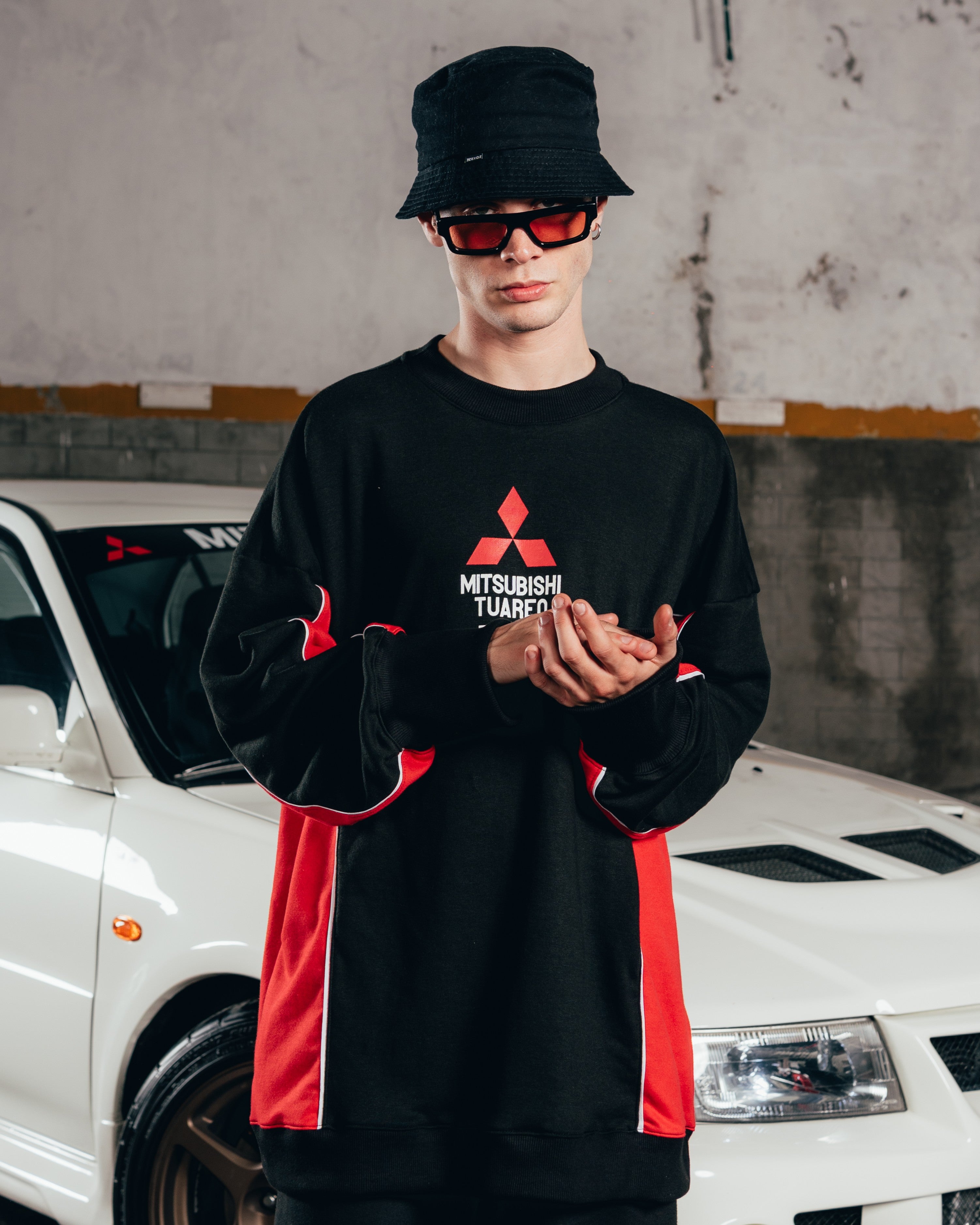 CREWNECK [ MITSUBISHI ] ECLIPSE BLACK