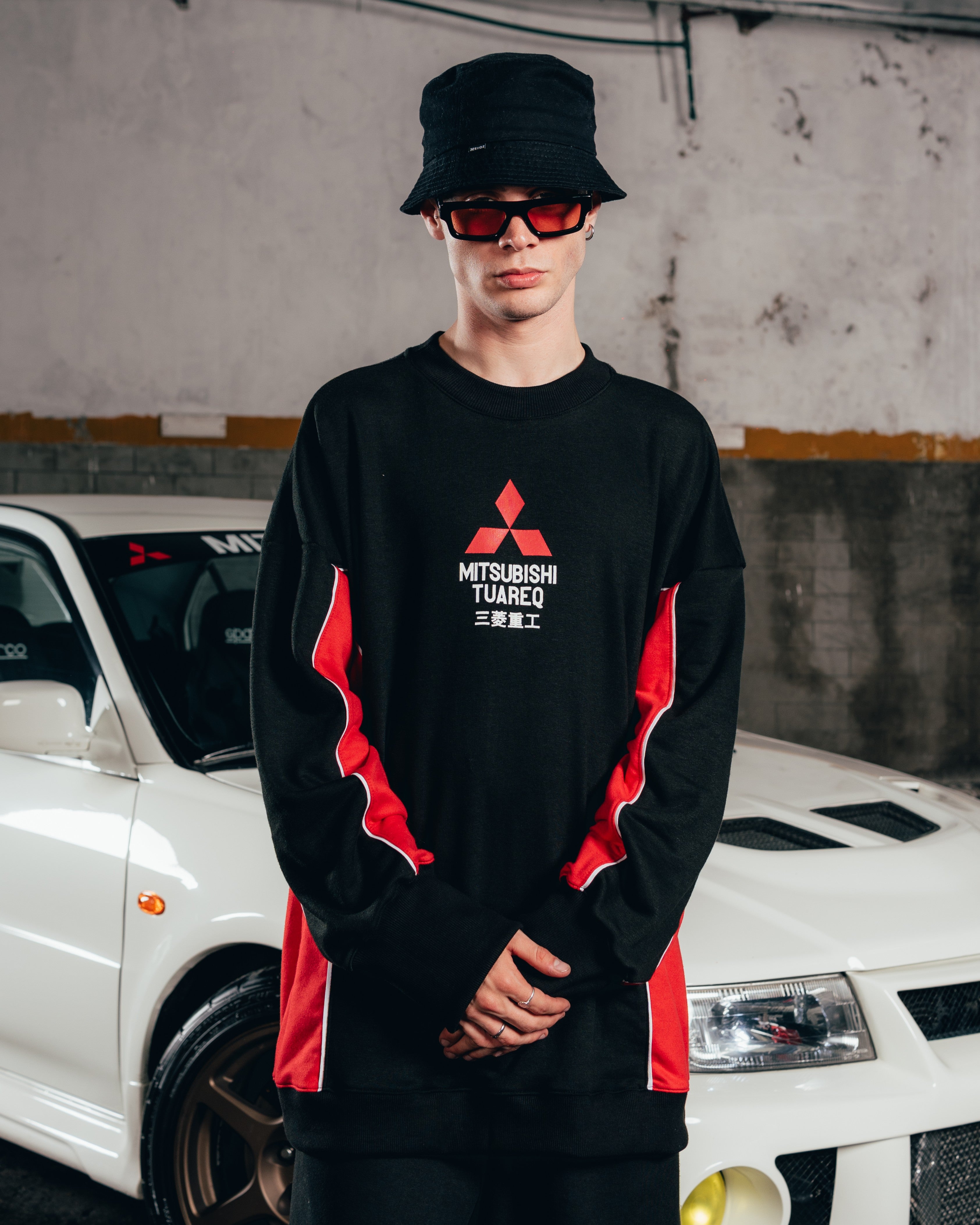 CREWNECK [ MITSUBISHI ] ECLIPSE BLACK