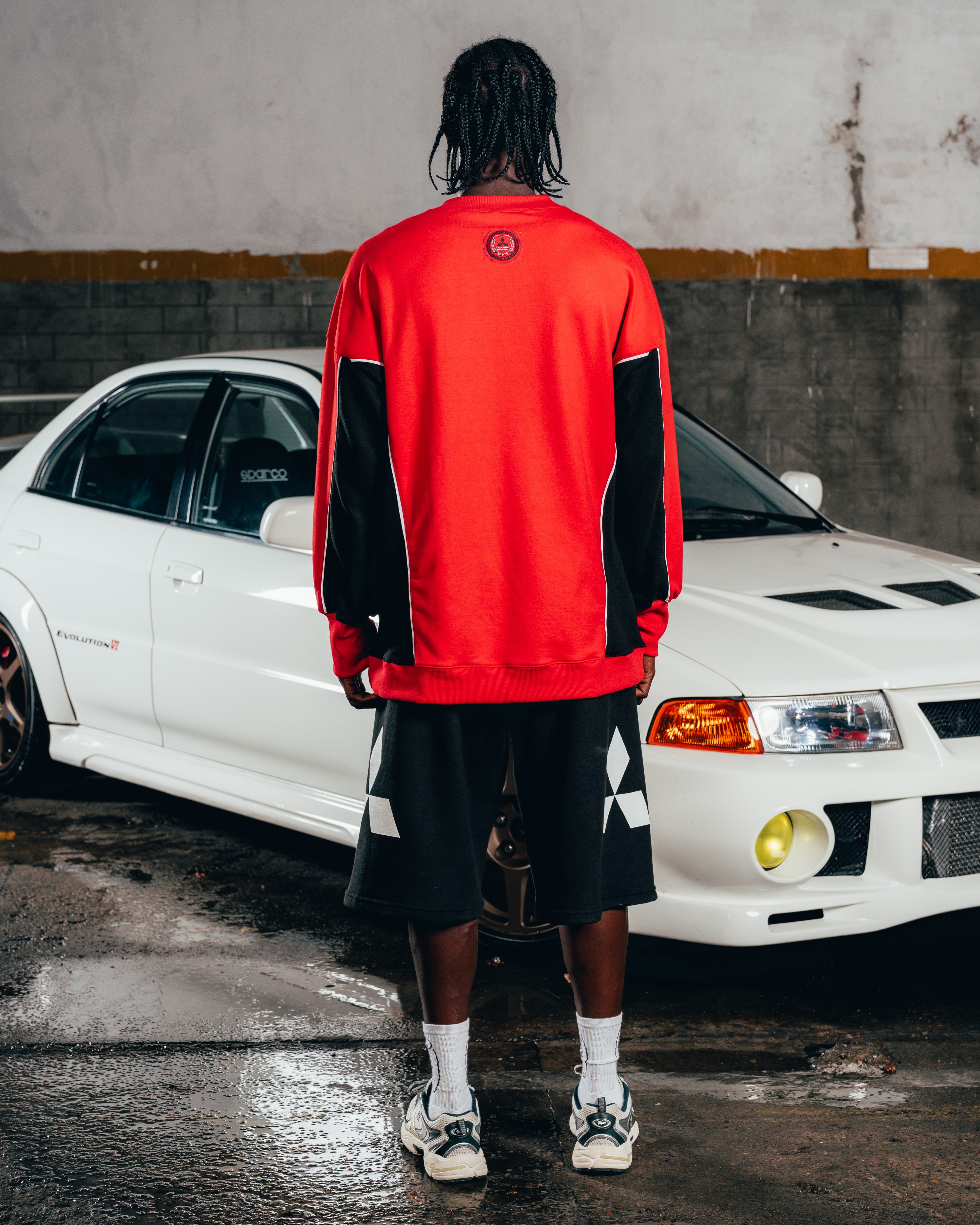 CREWNECK [ MITSUBISHI ] ECLIPSE RED