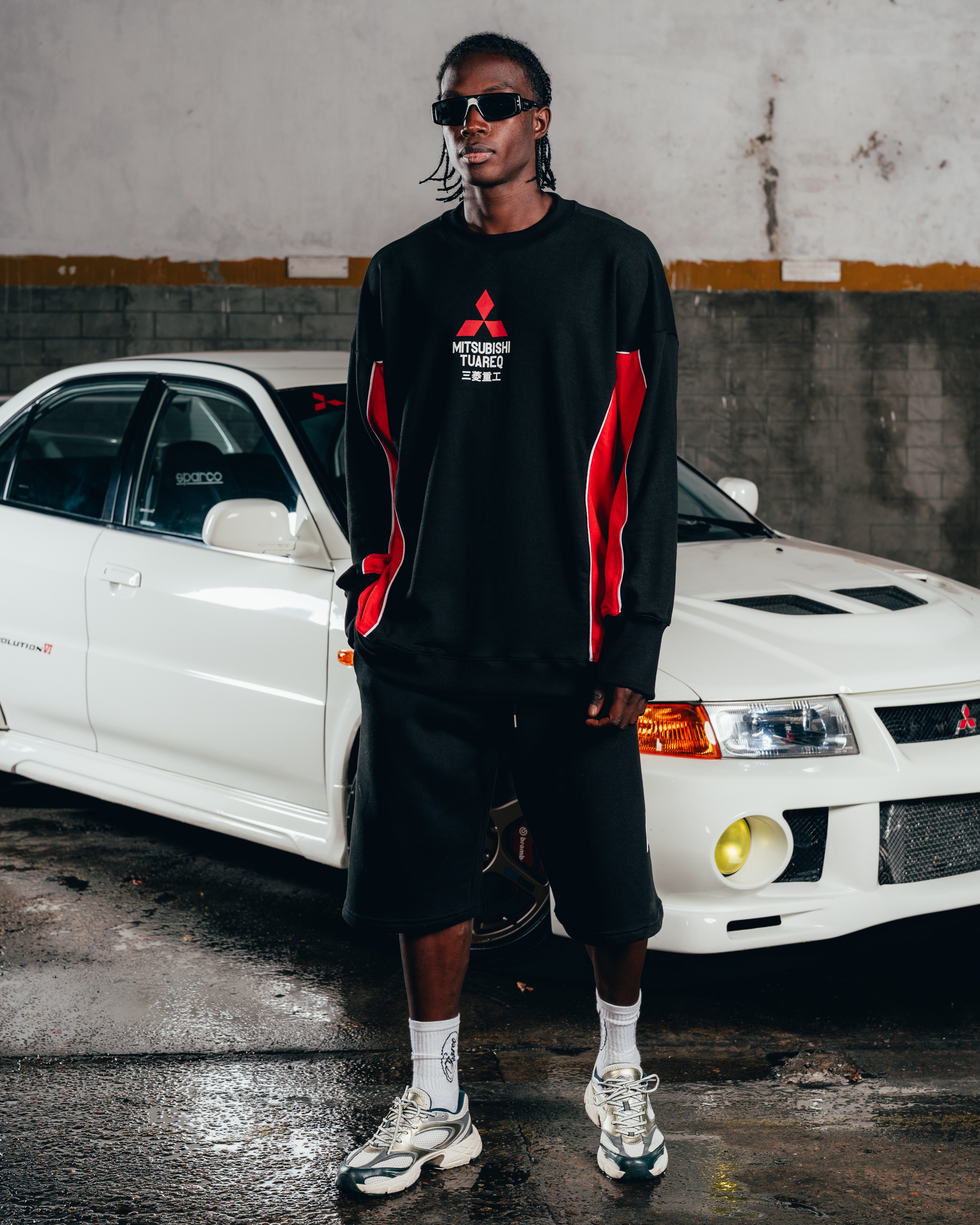 CREWNECK [ MITSUBISHI ] ECLIPSE BLACK