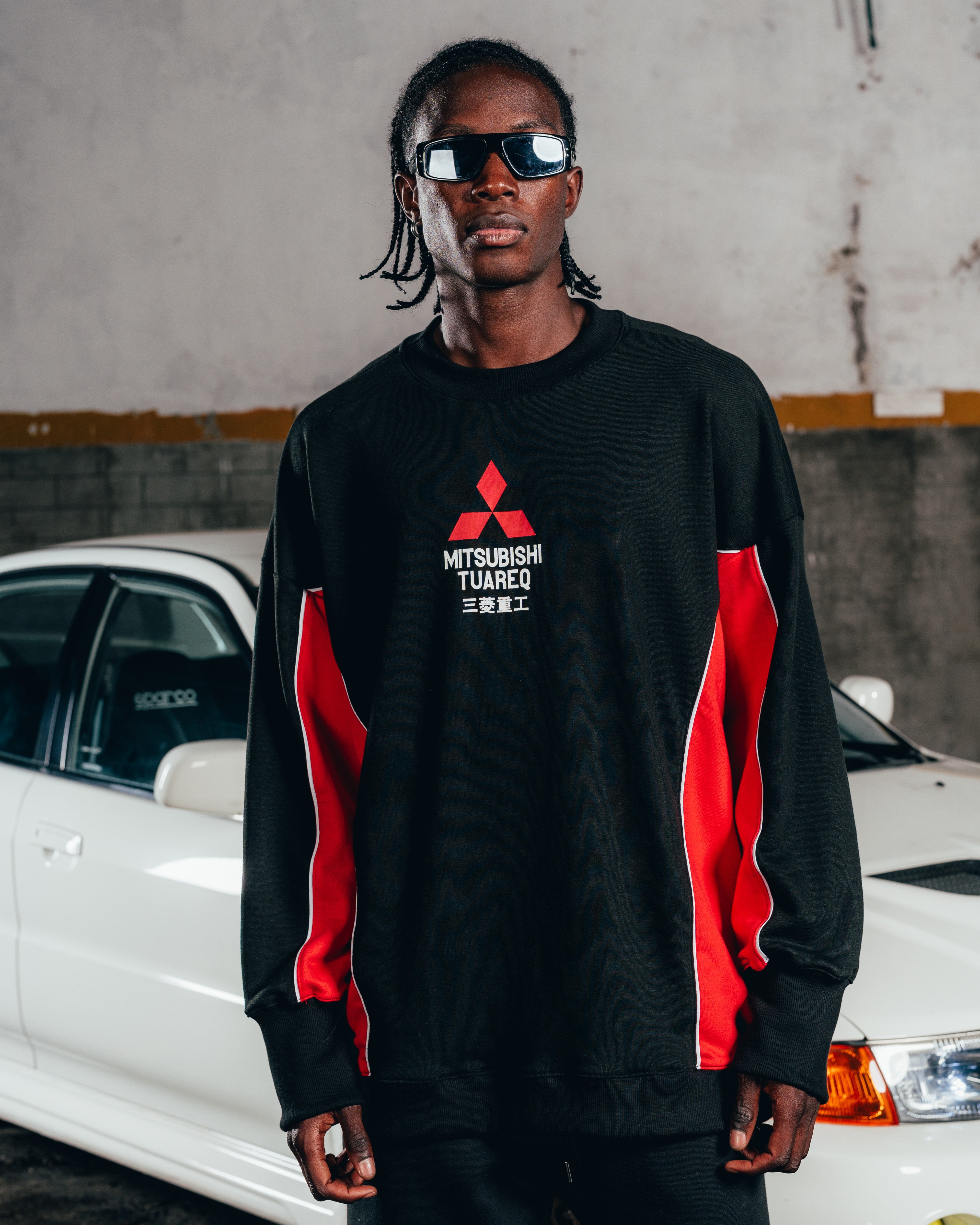 CREWNECK [ MITSUBISHI ] ECLIPSE BLACK