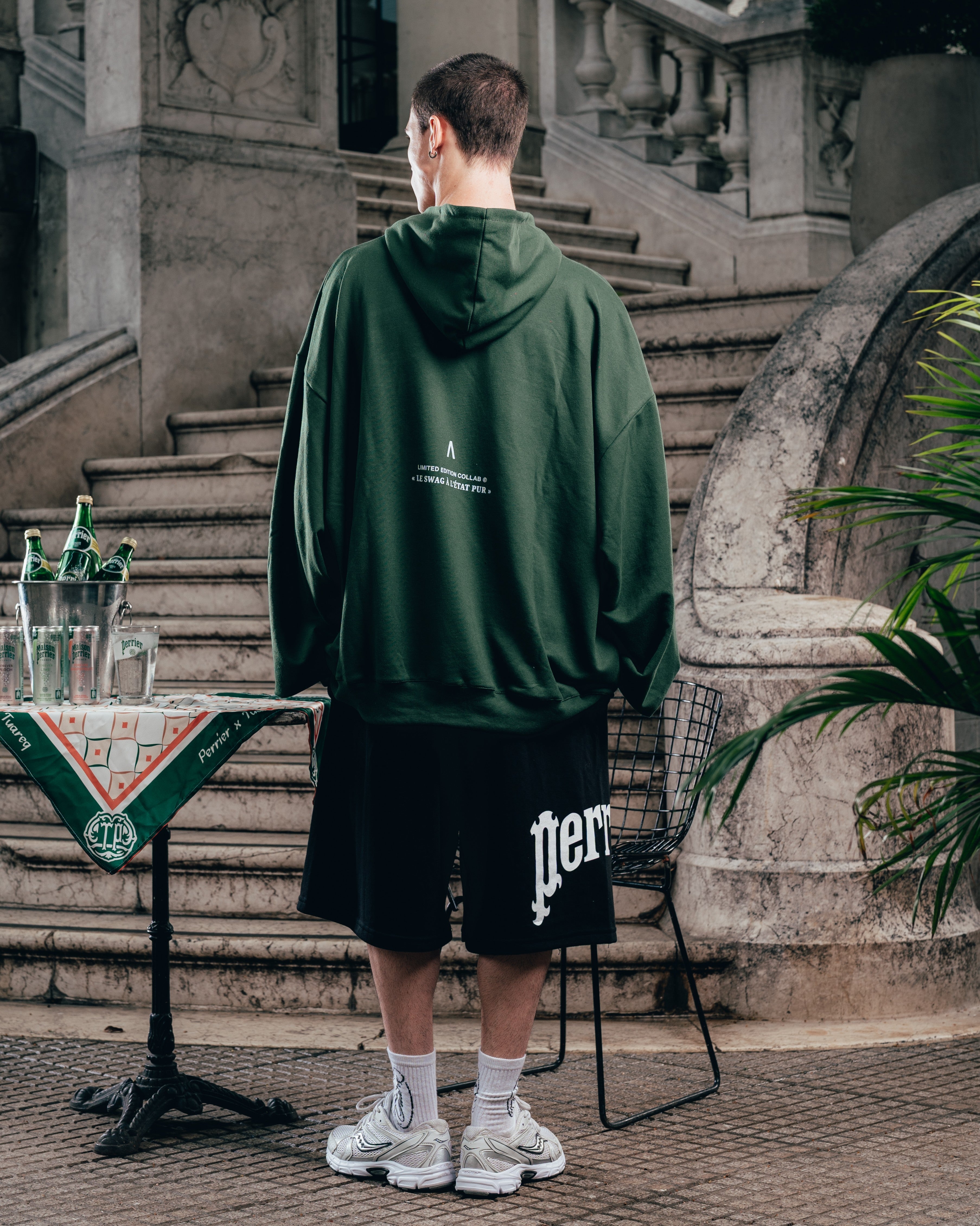 HOODIE MEGAOVERSIZED [ PERRIER ] SIGNATURE GREEN