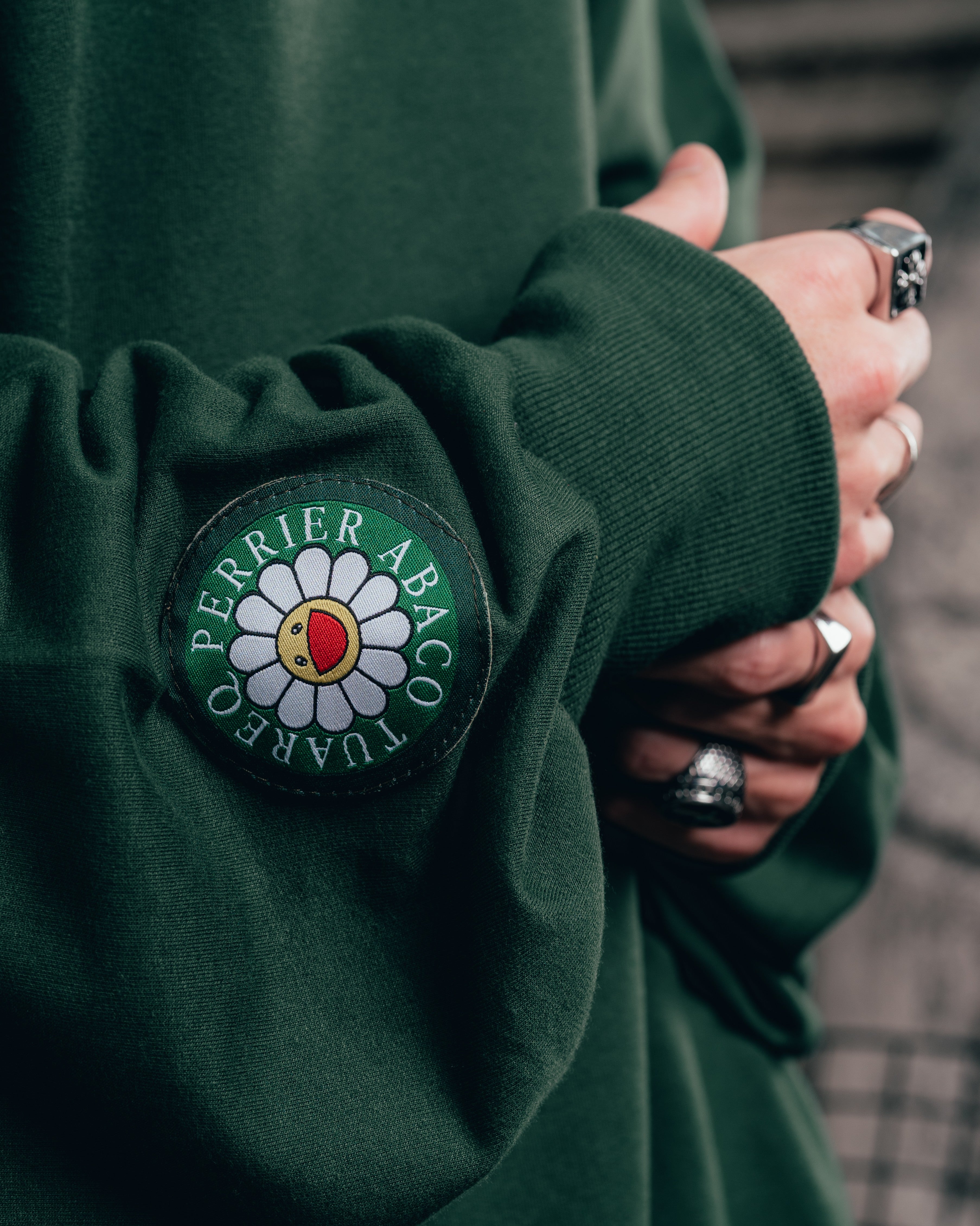 HOODIE MEGAOVERSIZED [ PERRIER ] SIGNATURE GREEN