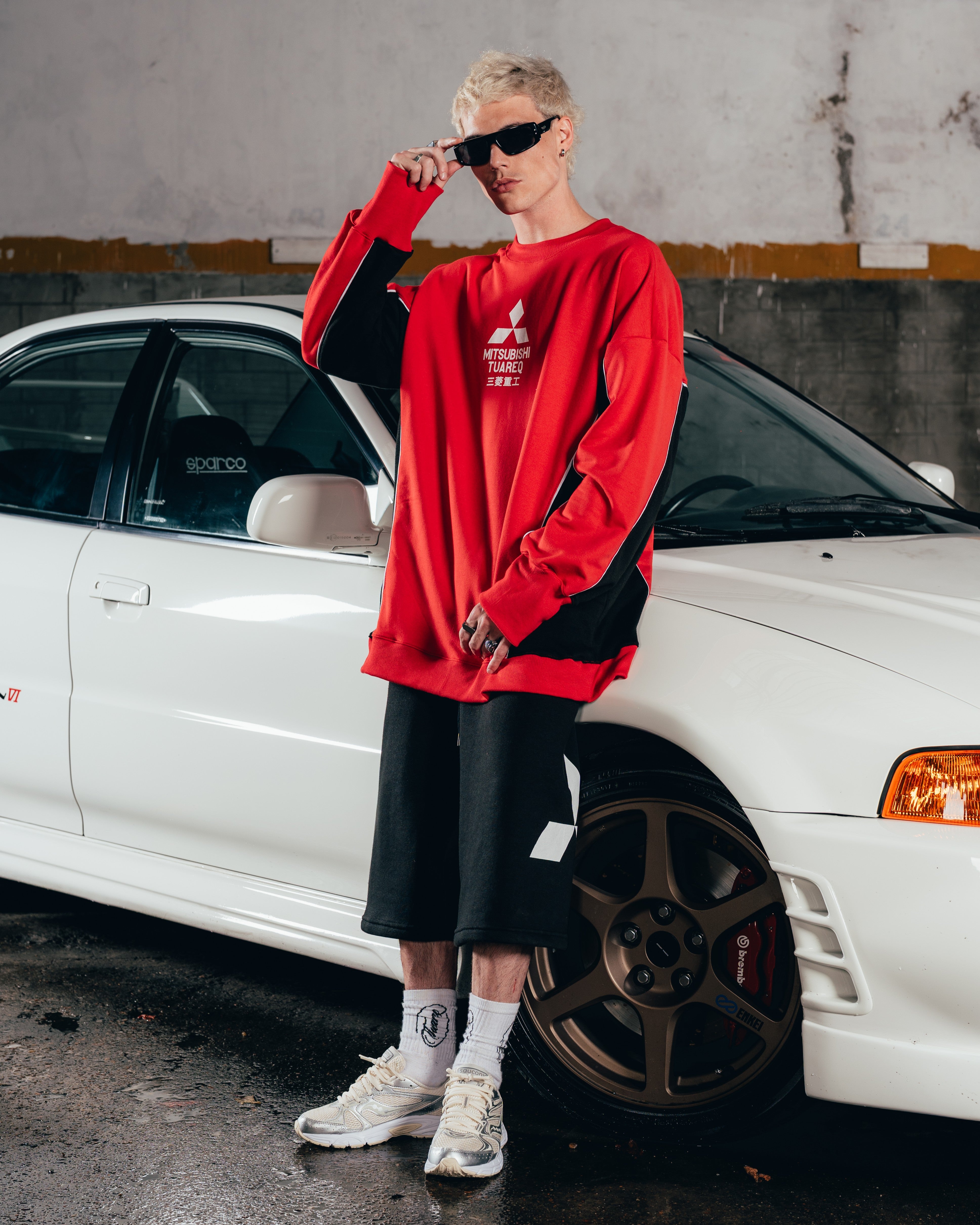CREWNECK [ MITSUBISHI ] ECLIPSE RED