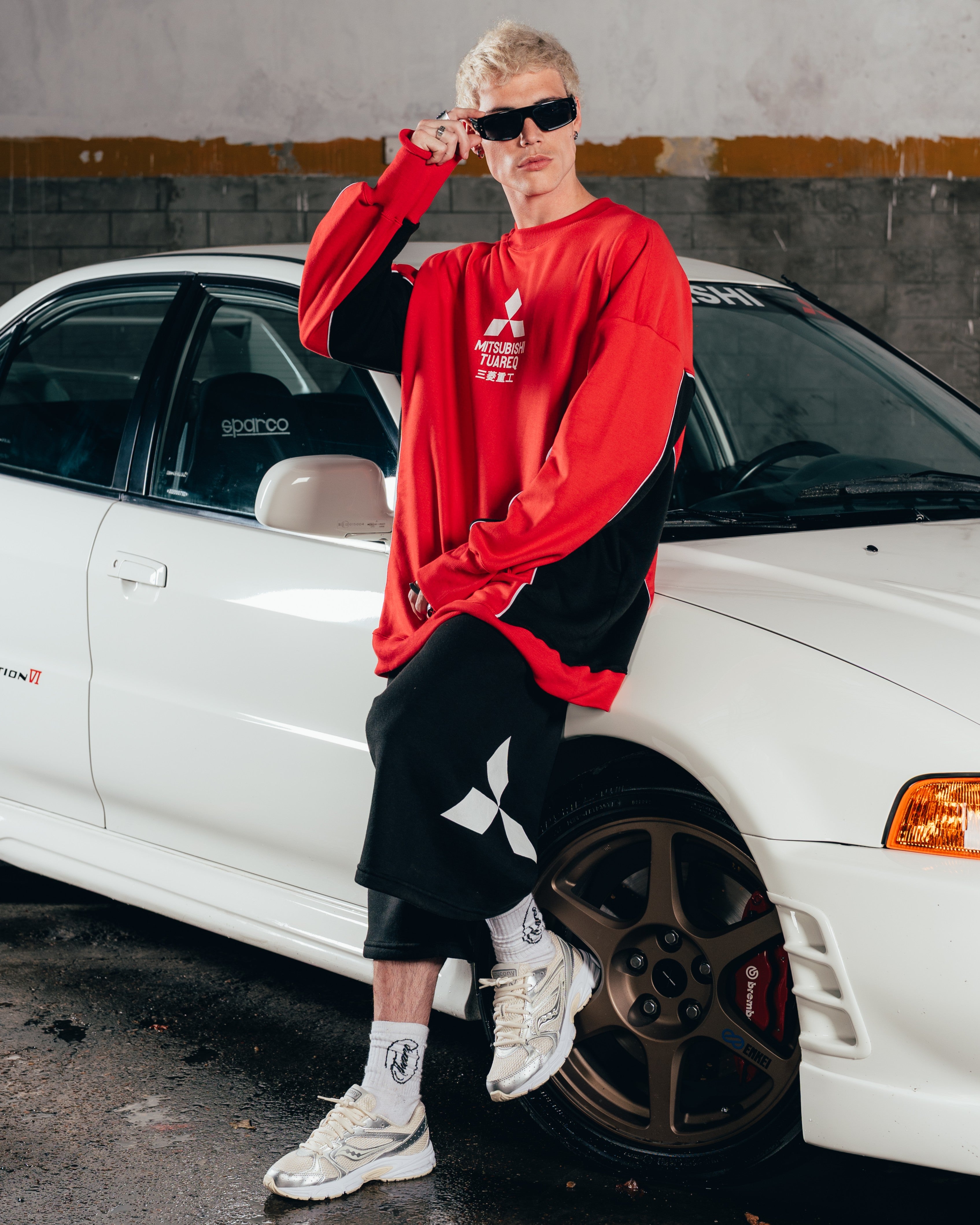 CREWNECK [ MITSUBISHI ] ECLIPSE RED