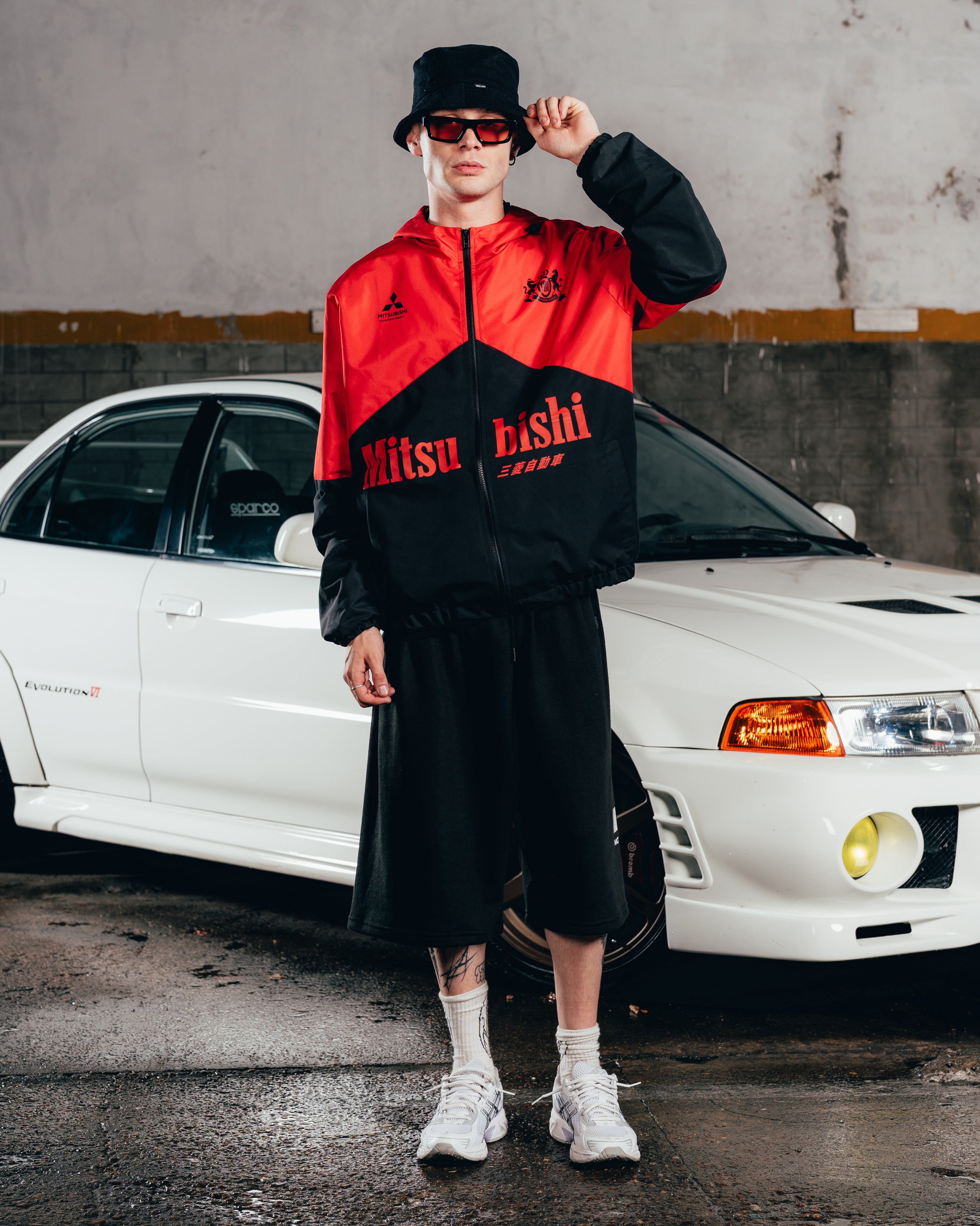 SHORT OVERSIZED [ MITSUBISHI ] TRQ BLACK