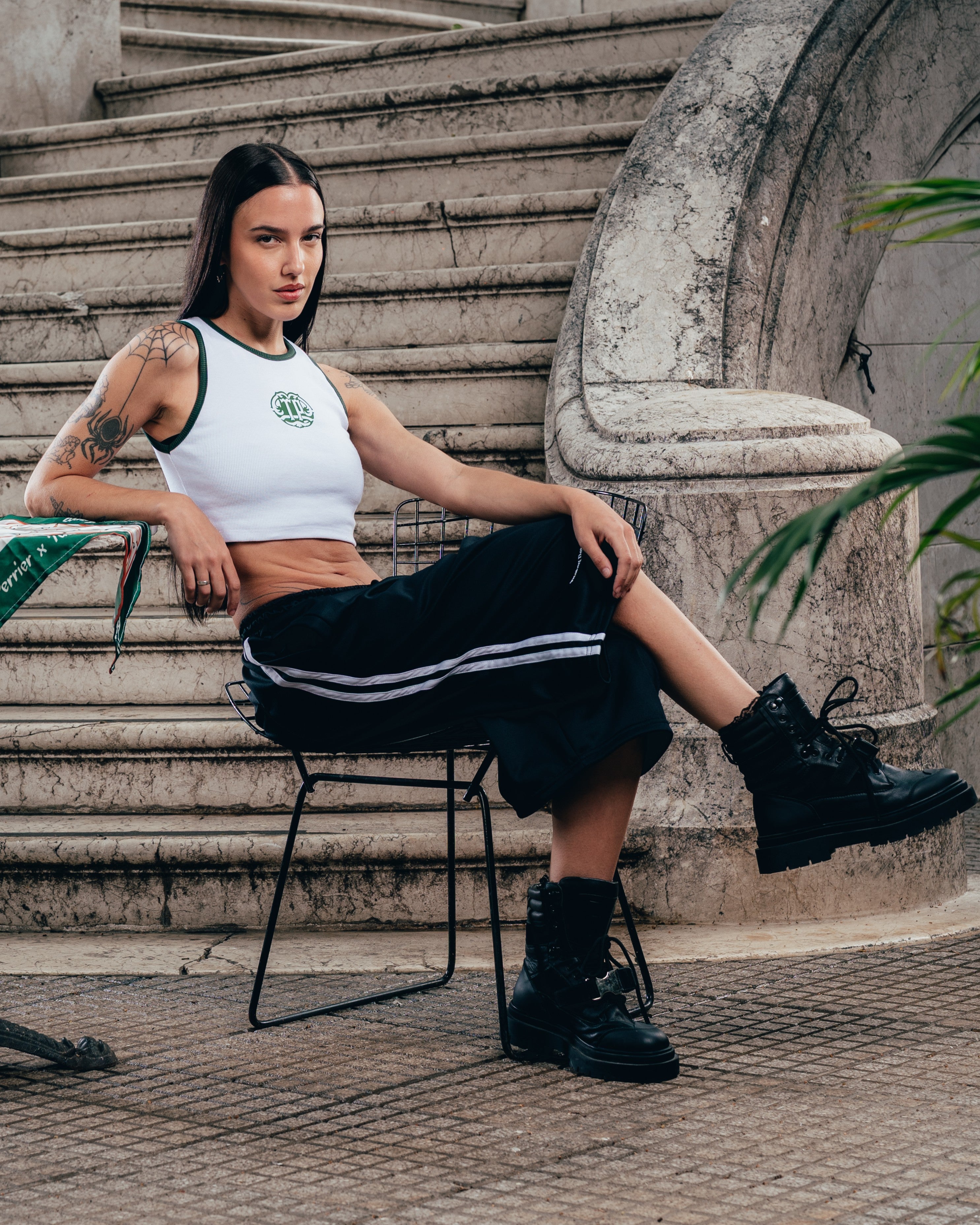 TOP MUSCULOSA [ PERRIER ] SHIELD WHITE