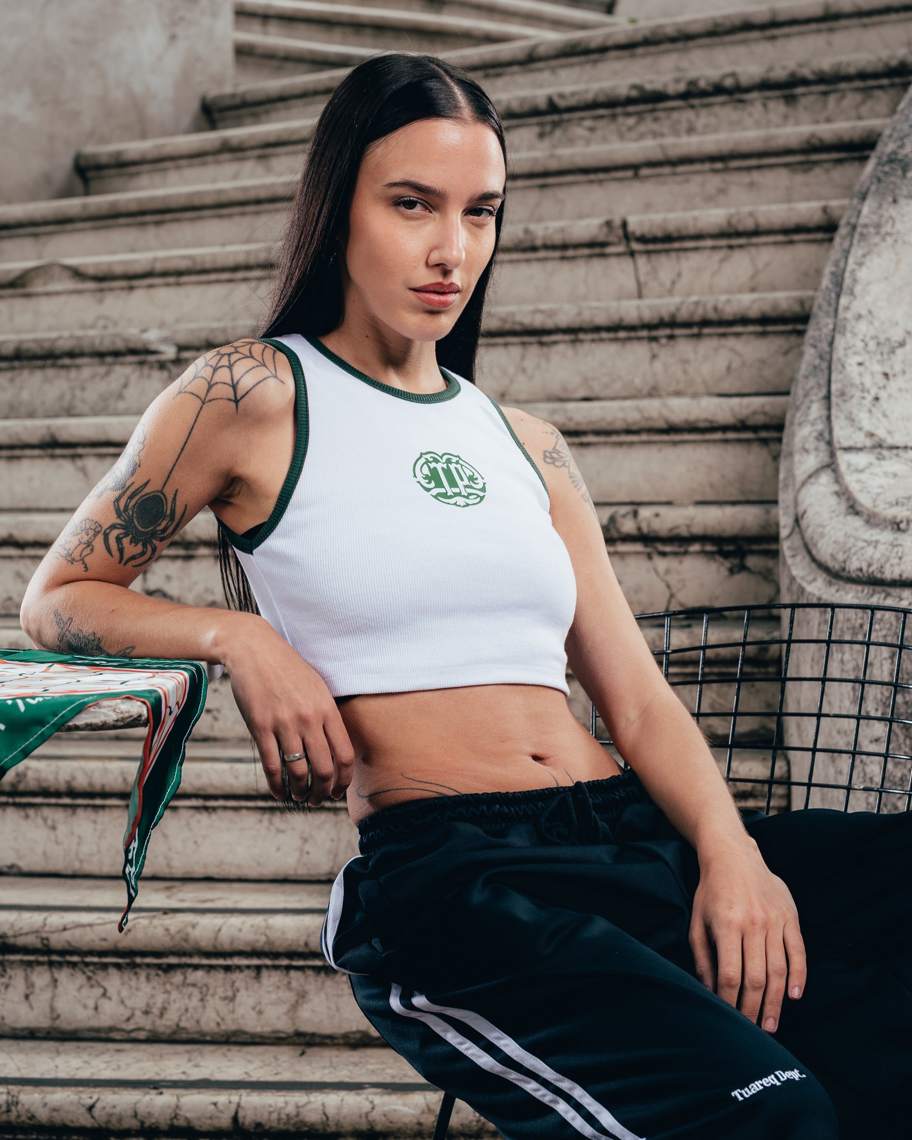TOP MUSCULOSA [ PERRIER ] SHIELD WHITE