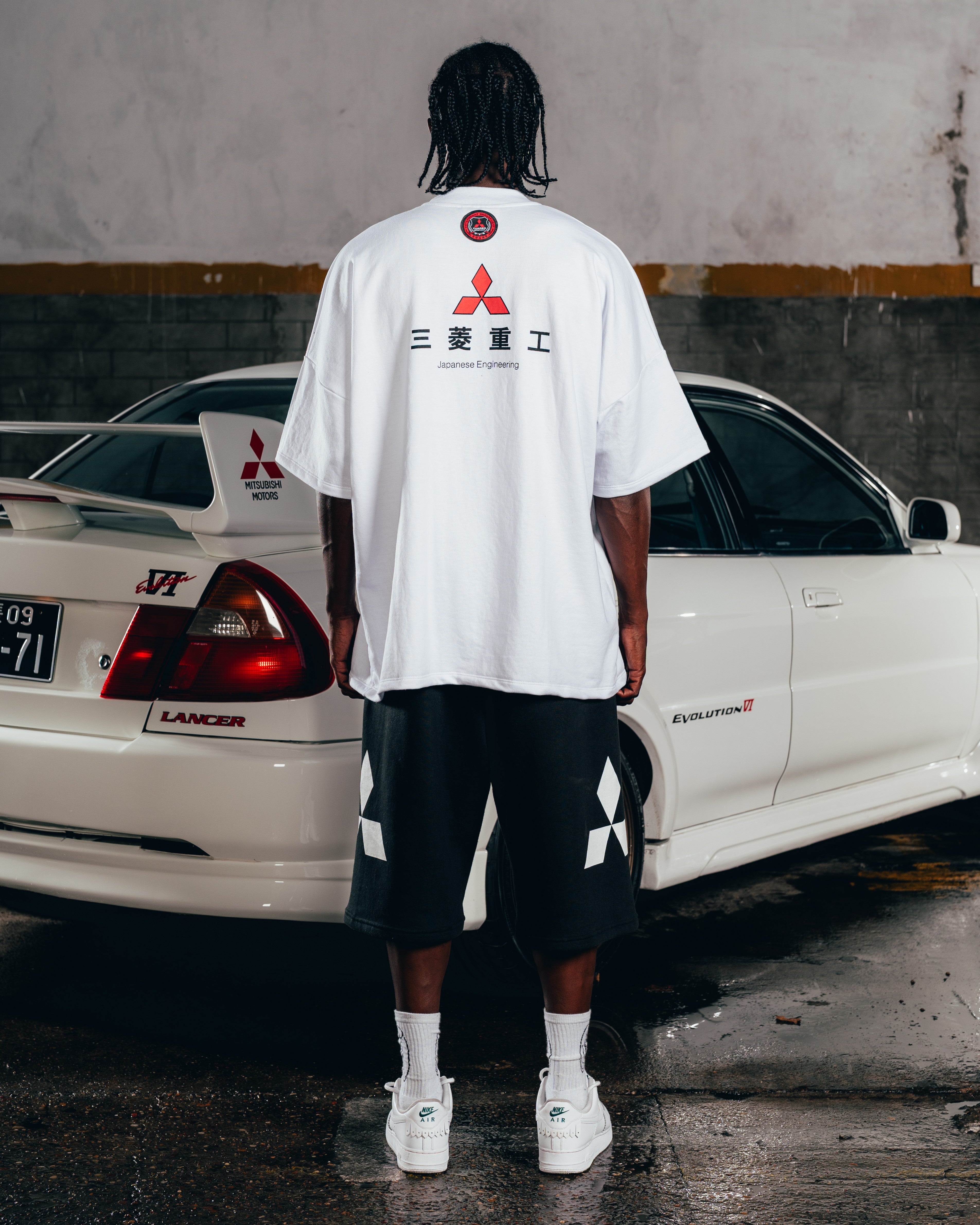 KIMONO RUSTICO [ MITSUBISHI ] LOGO WHITE