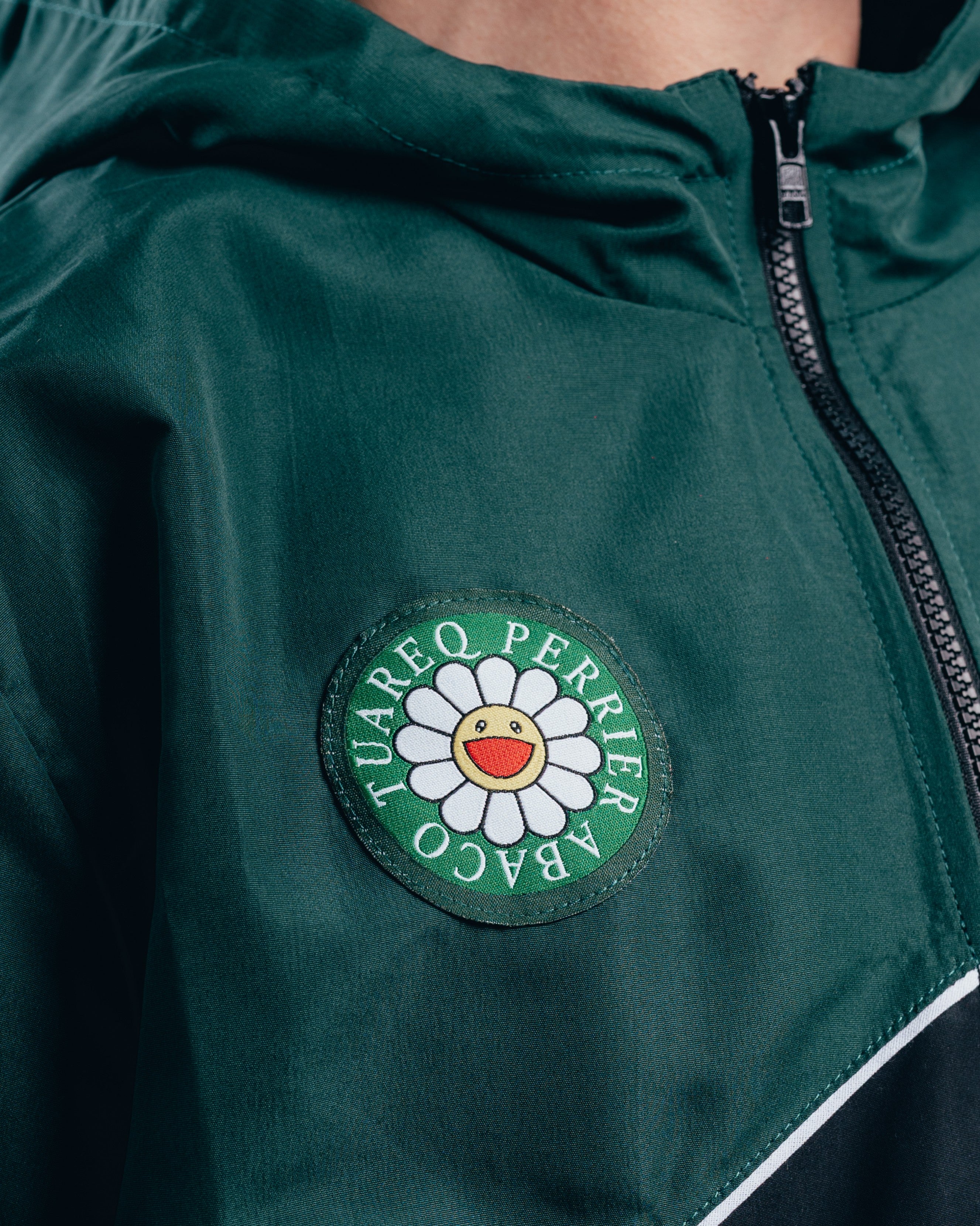 CAMPERA DEPORTIVA ROMPEVIENTO [ PERRIER ] BICOLOR GREEN