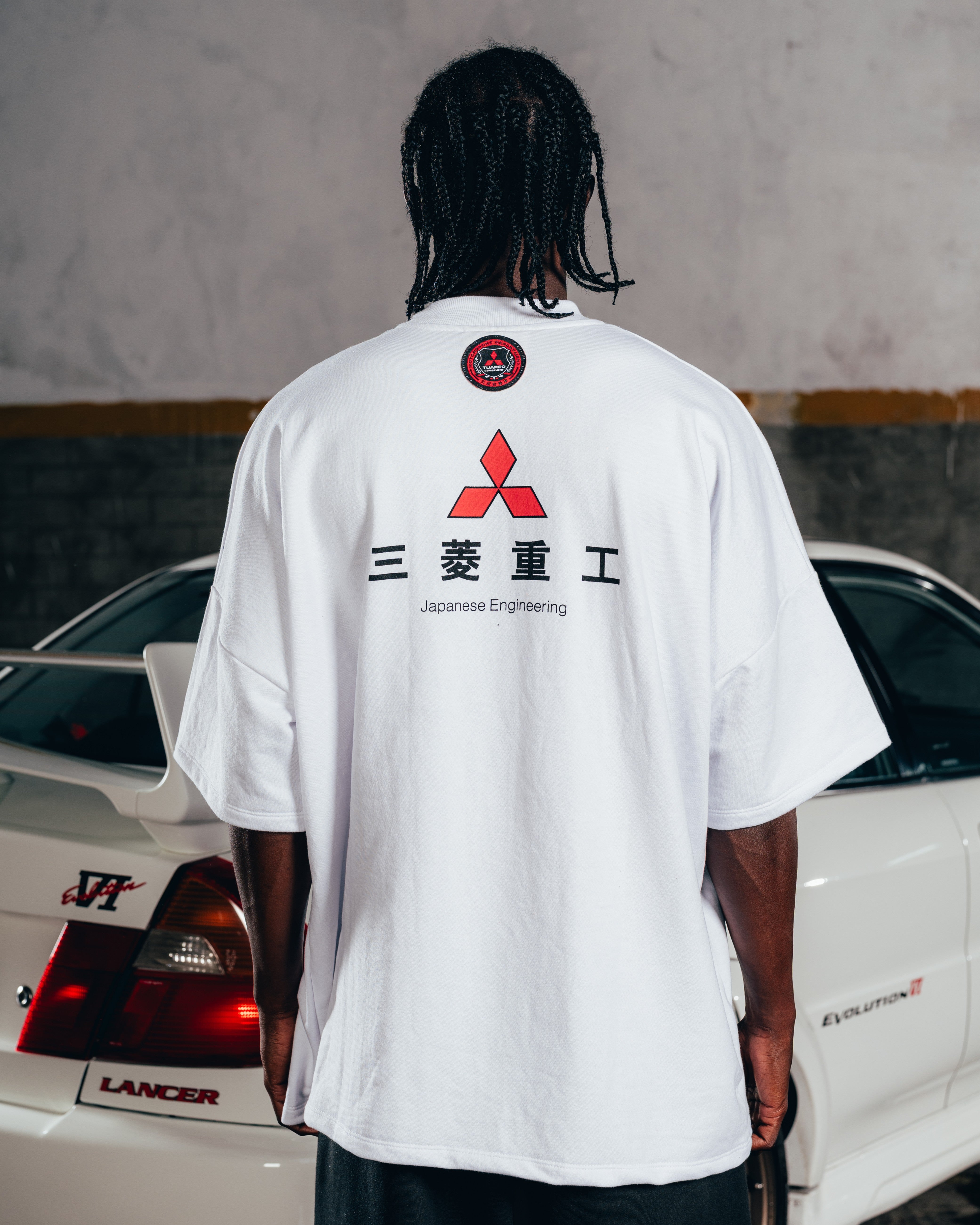 KIMONO RUSTICO [ MITSUBISHI ] LOGO WHITE