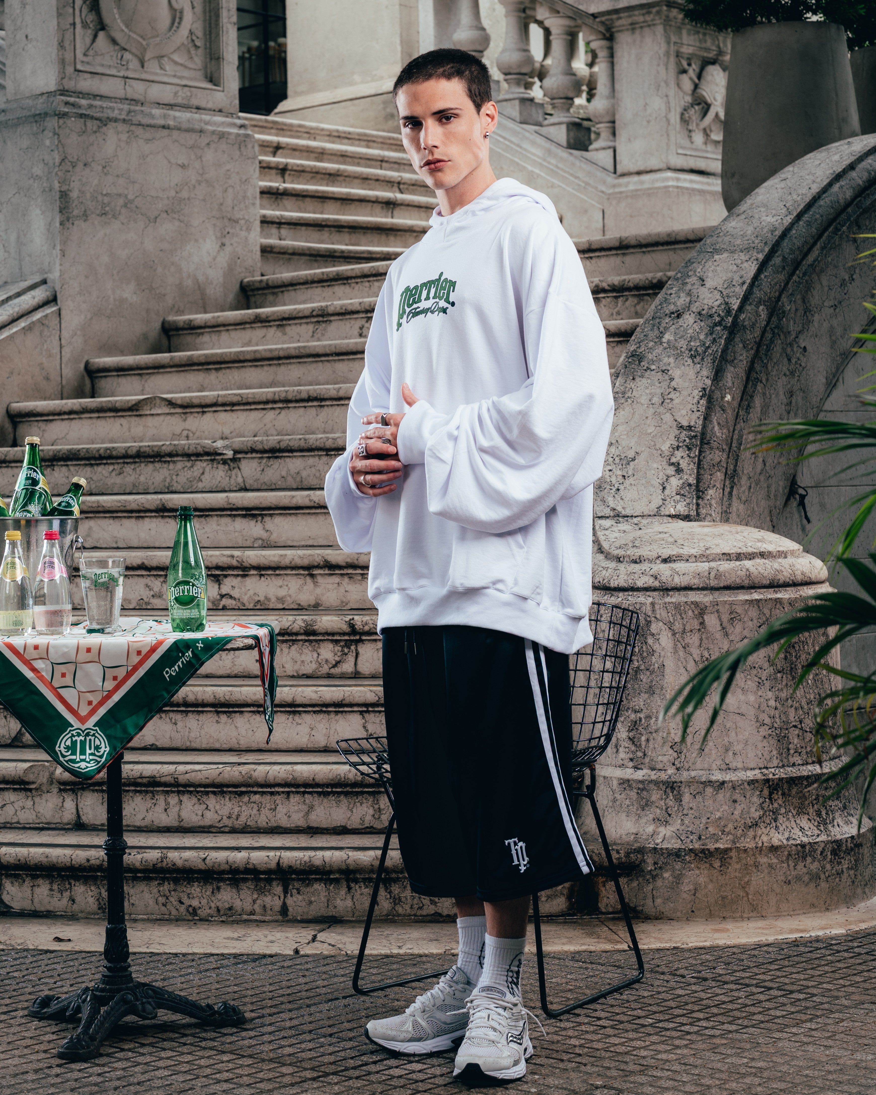 SHORT LARGO ¾ [ PERRIER ] BLACK